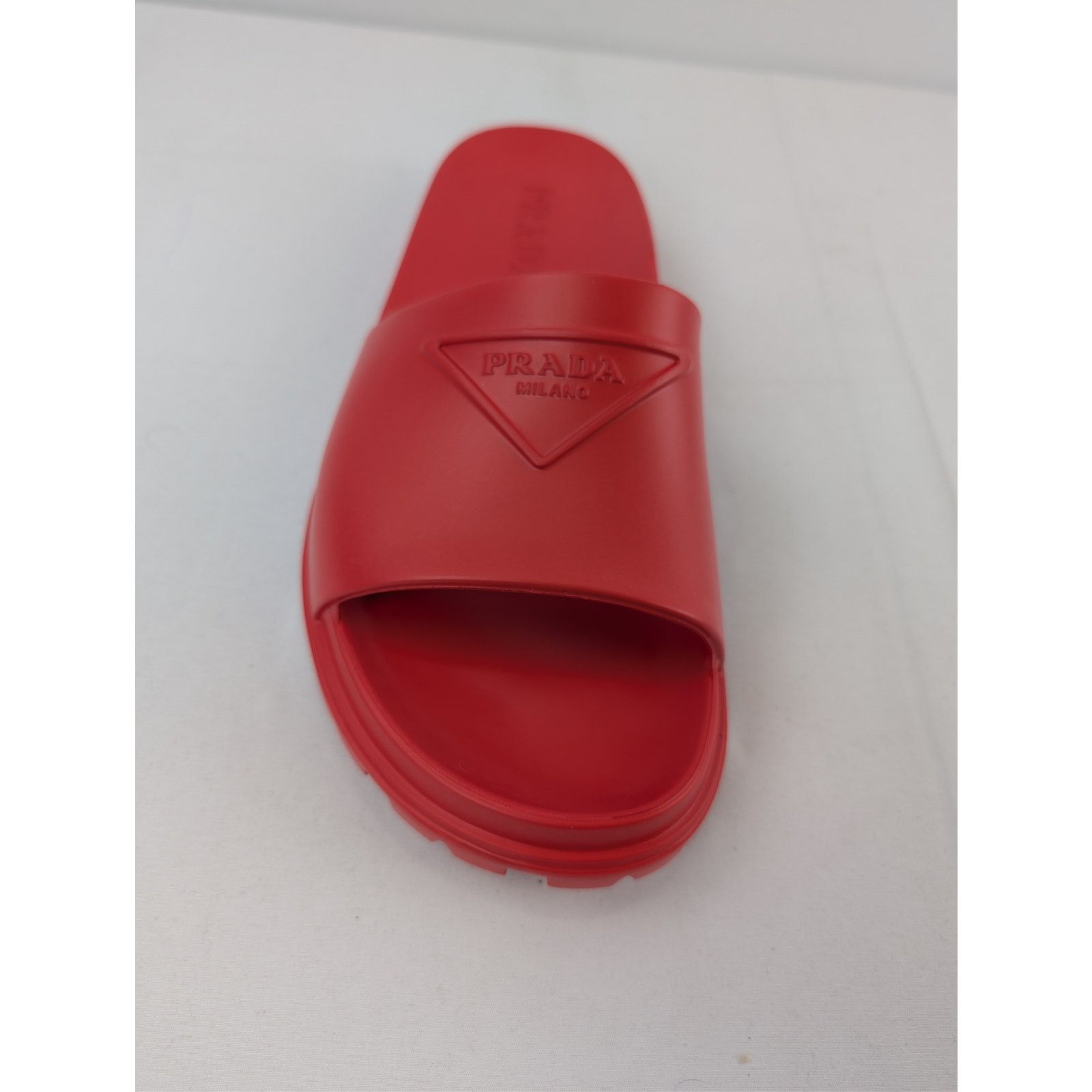 Prada o1rshd1 Rubber Mule-Flip-Flops Slipper in Red Size US 11 / EU 44 - 15 Thumbnail