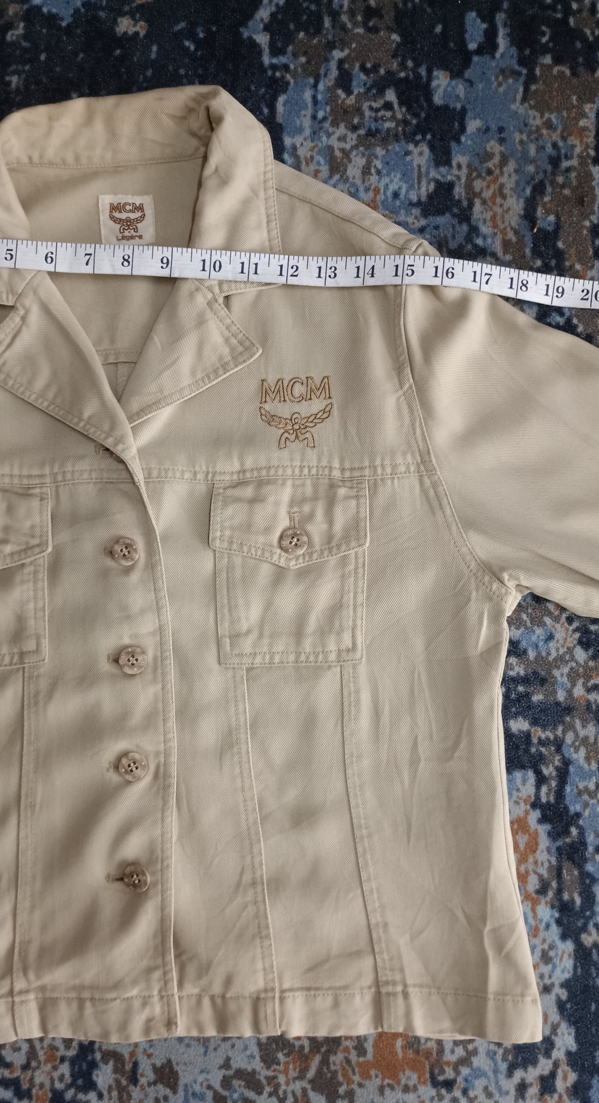 MCM MCM Legere Embroidered Logo Trucker Jacket Size M / US 6-8 / IT 42-44 - 15 Thumbnail