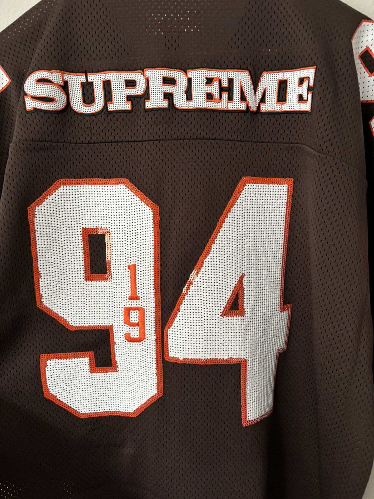 Supreme Supreme Sequin Football Jersey Size US XL / EU 56 / 4 - 8 Thumbnail