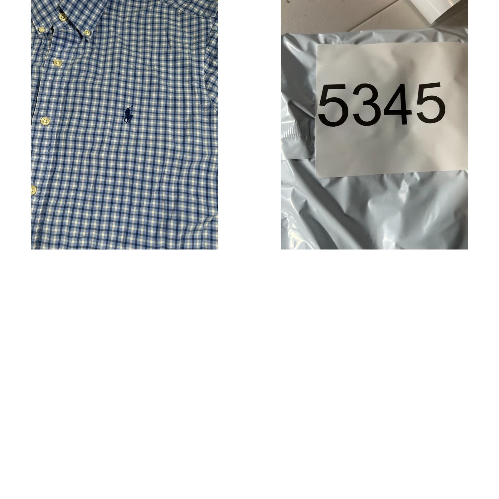 Ralph Lauren Ralph Lauren Shirt Mens Large Blue Check Pony Logo Split Pleated Button Down Size US L / EU 52-54 / 3 - 8 Thumbnail