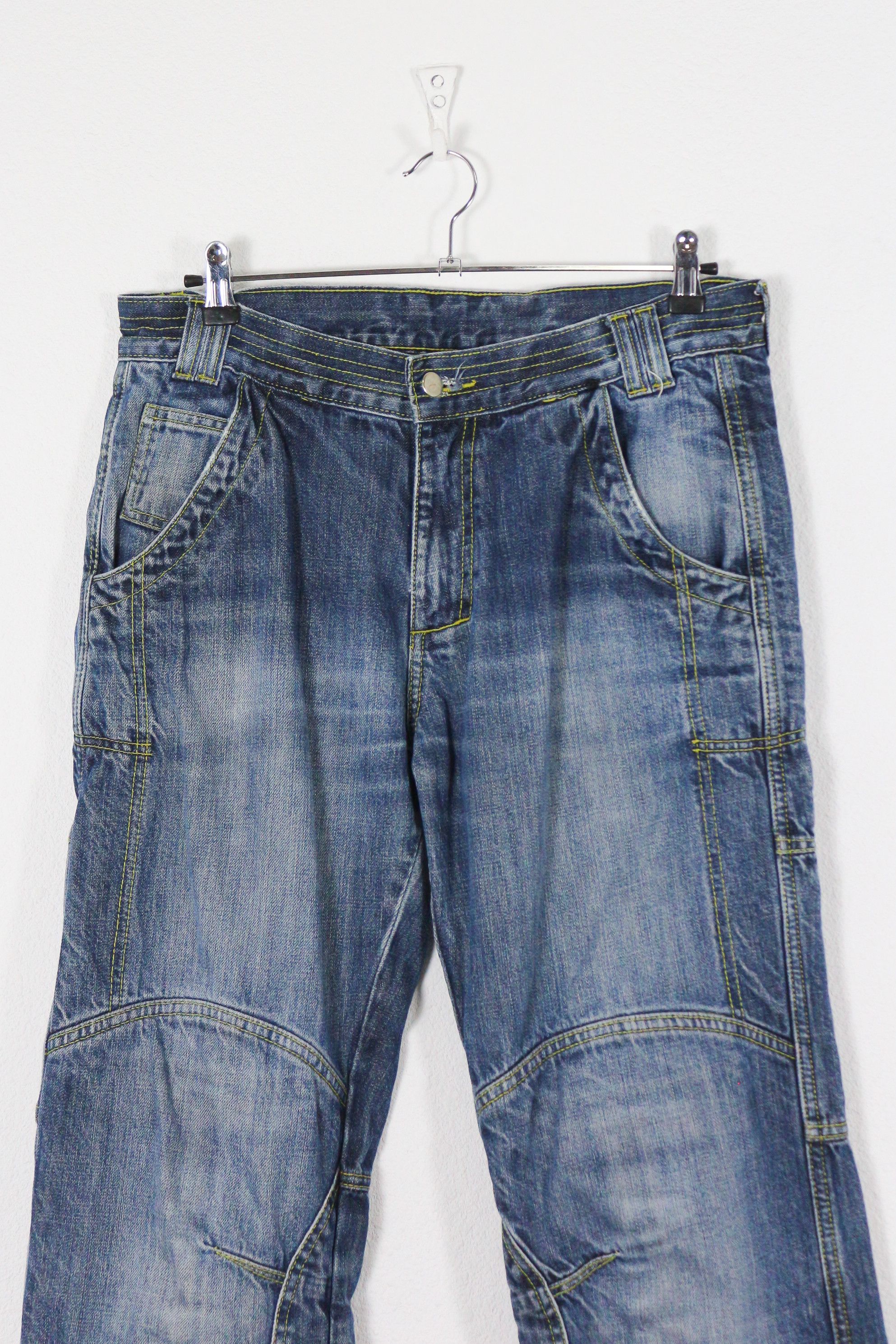 Japanese Brand Vintage POLO Motorrad Racing Moto Jeans Denim Pants Y2K Size US 32 / EU 48 - 2 Thumbnail