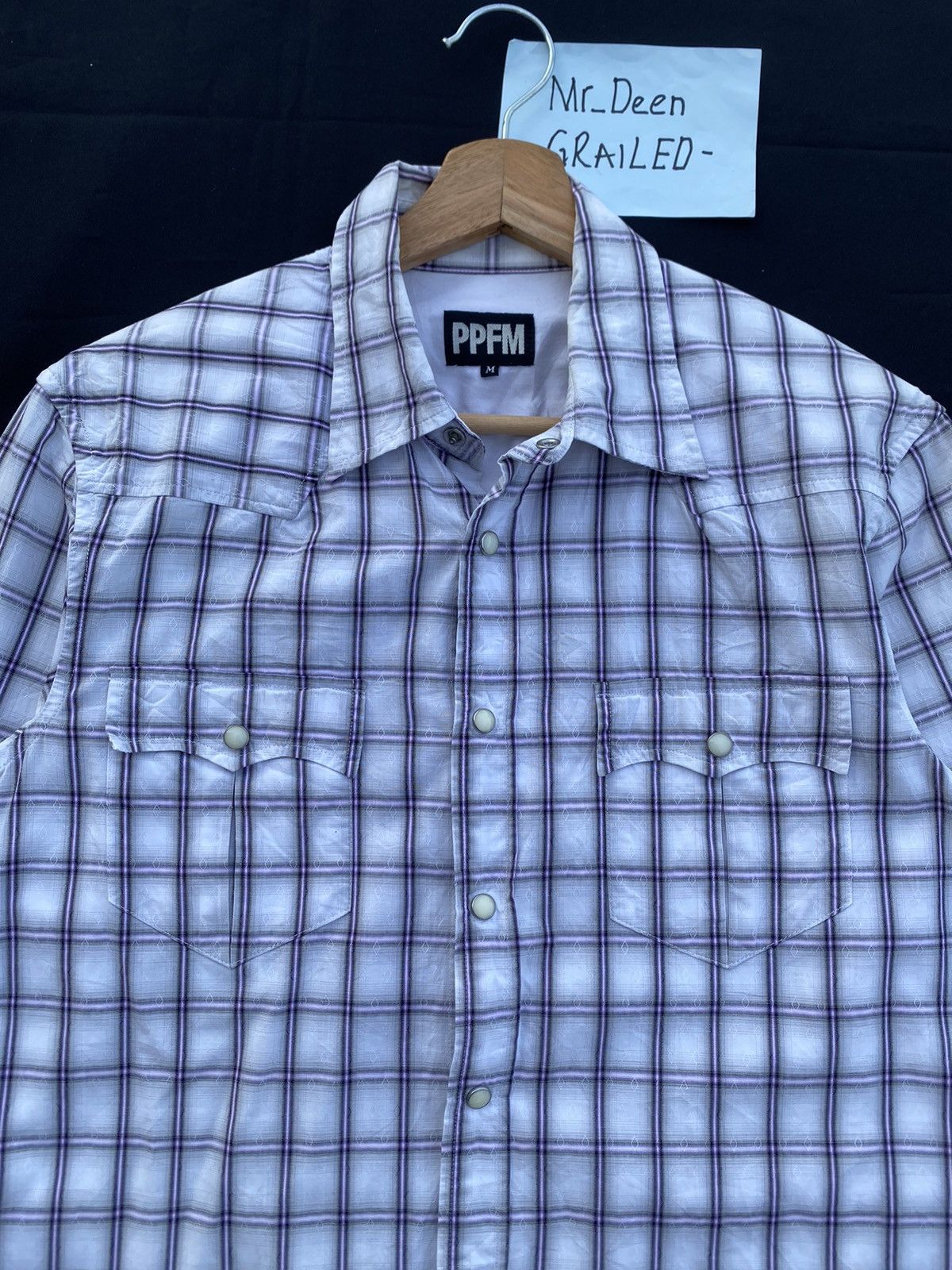 PPFM Rare PPFM Checkered Buttons Up Shirt Size US S / EU 44-46 / 1 - 2 Thumbnail