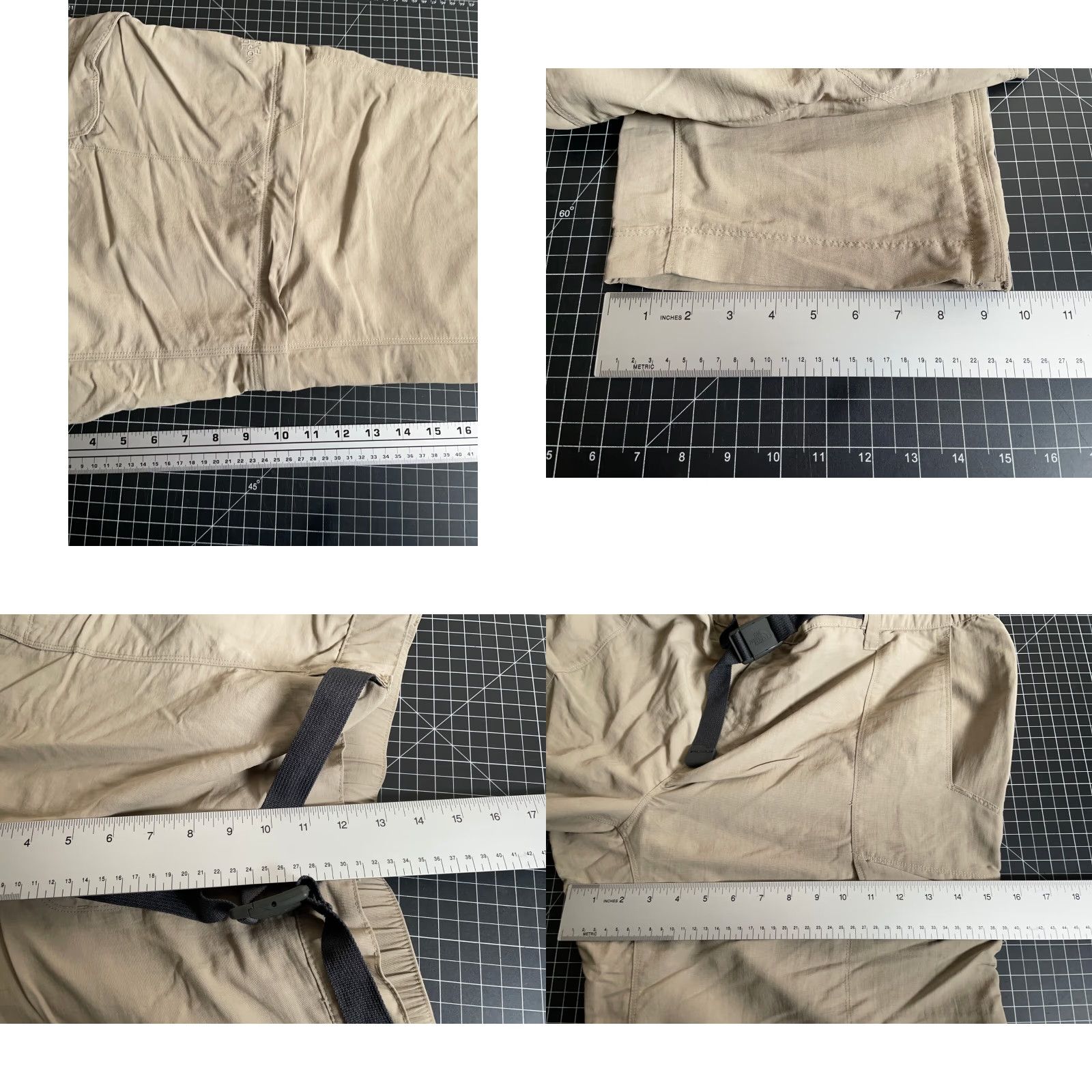 The North Face North Face Men's 2XL Cargo Pants Beige Nylon Convertible Belted Tactical Outdoor Pants Size US 39 - 8 Thumbnail