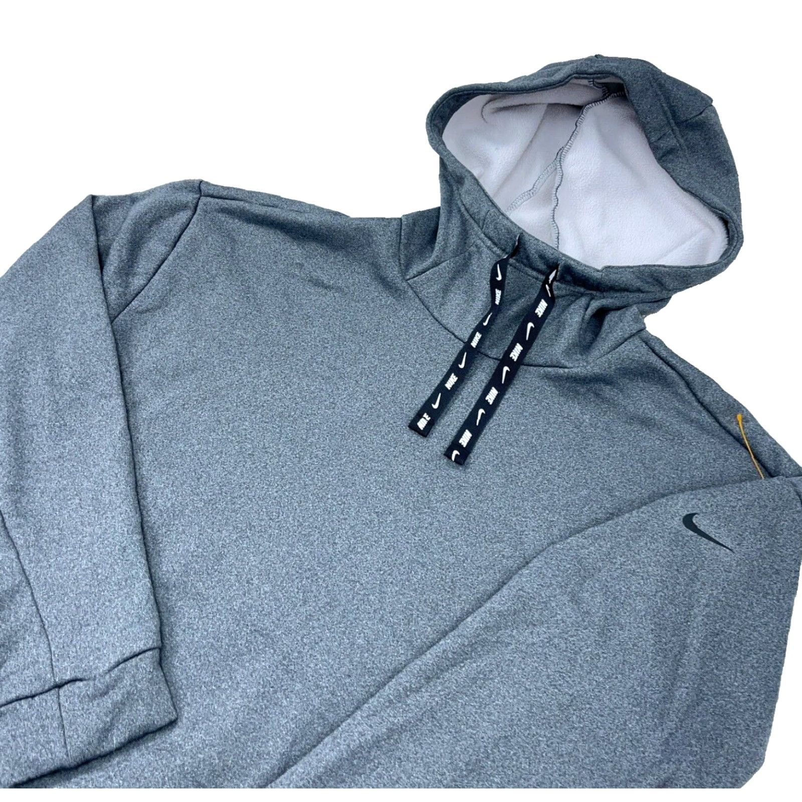 Nike Nike Hoodie Women M Gray Dri-Fit Sweatshirt Pullover Heather Logo Pockets Breathable All Seasons Lightweight Activewear Casual Size M / US 6-8 / IT 42-44 - 2 Thumbnail