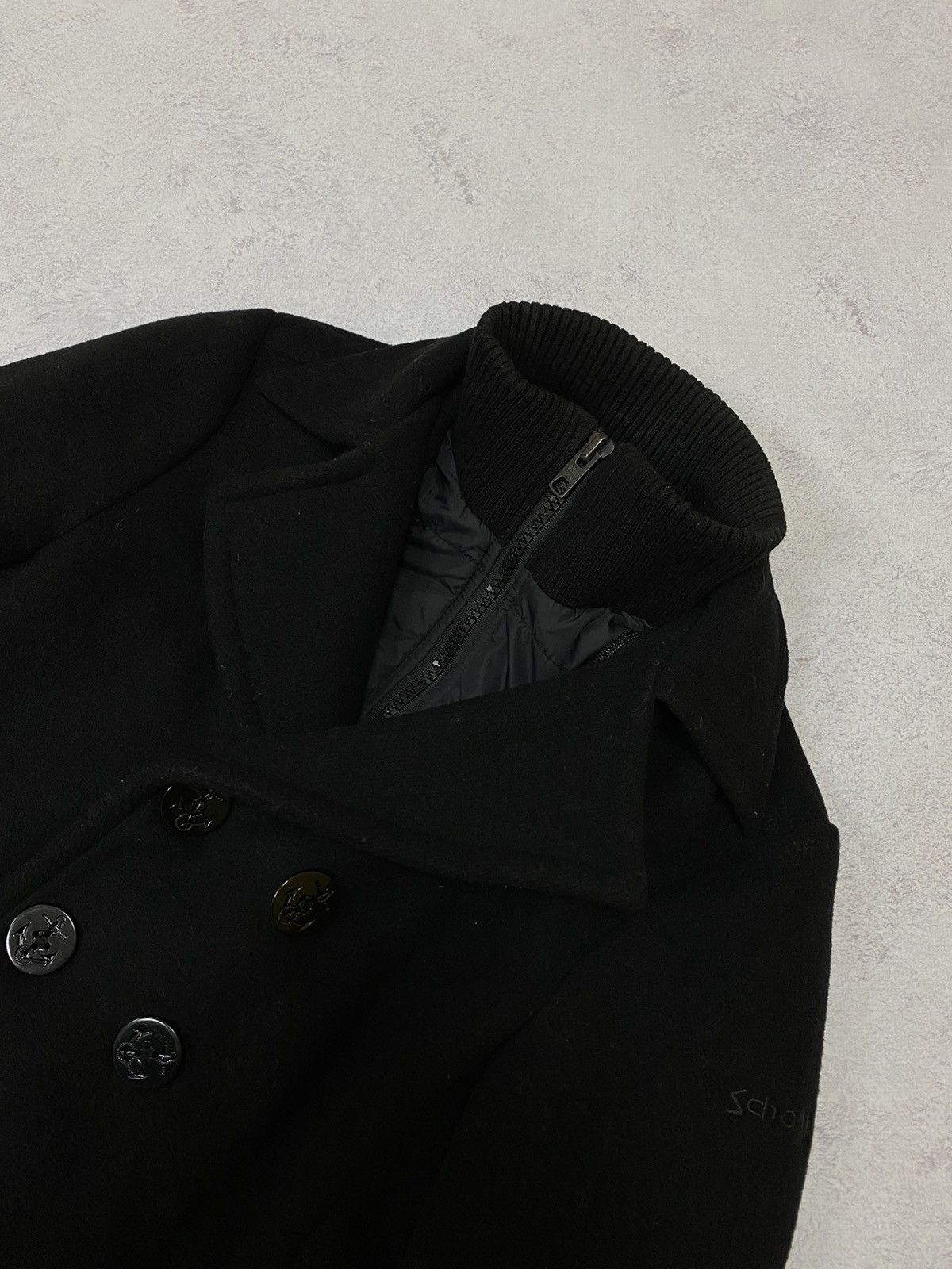 Schott Vintage Schott NYC Mens Black Wool Army Jacket Size S Size US S / EU 44-46 / 1 - 8 Thumbnail