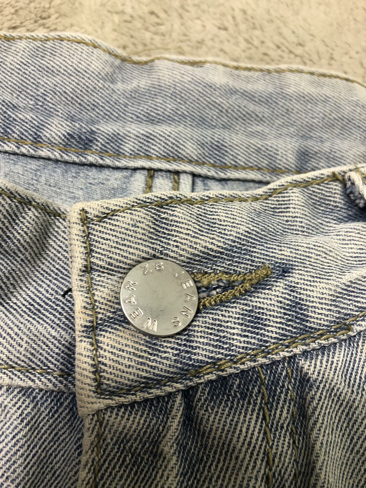 Vintage 🦋 Vintage 90s ZS Jeans Butterfly Silhouettes Straight Denim Size US 29 - 9 Thumbnail
