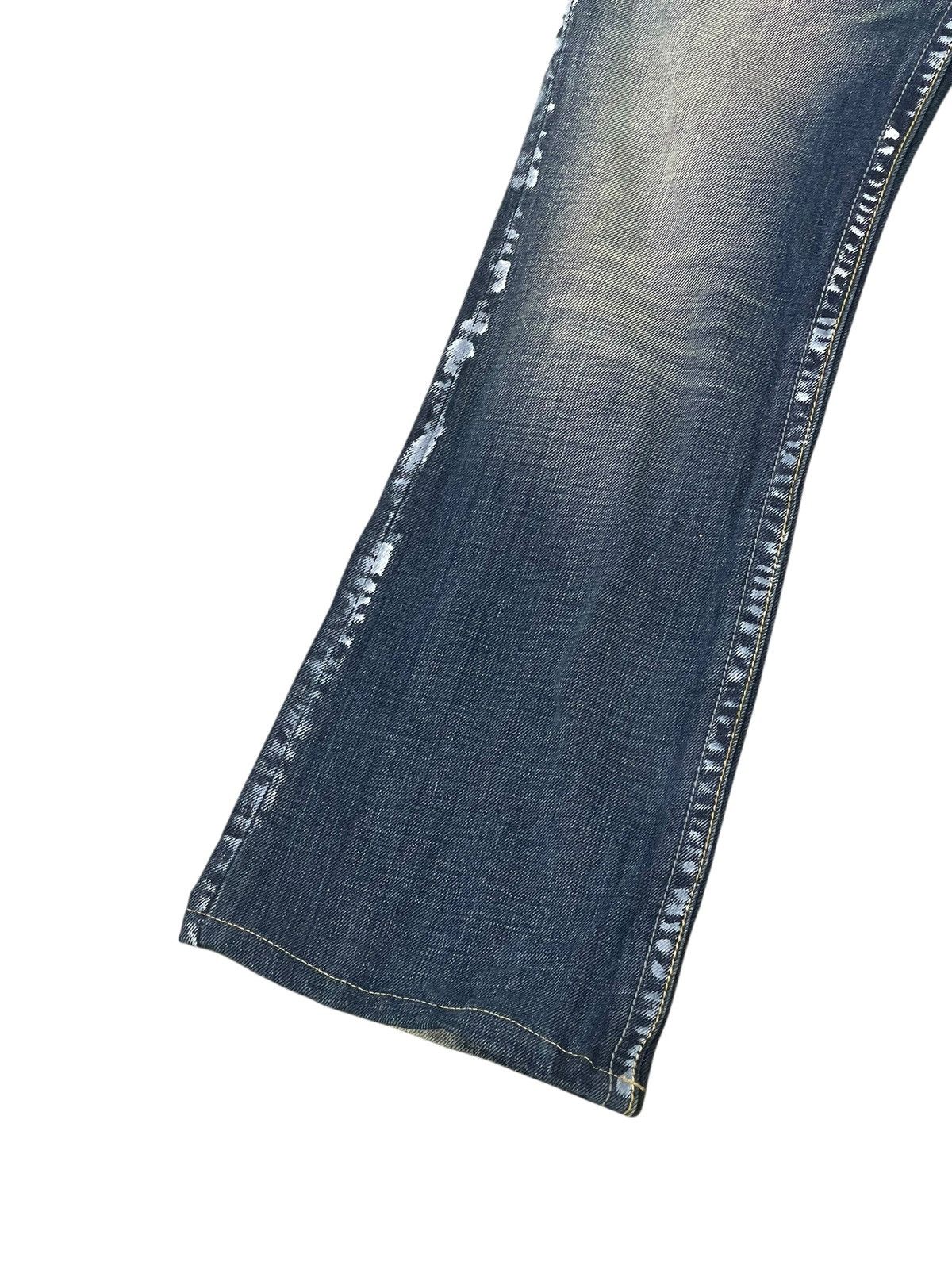 Japanese Brand Flare Jeans Semantic Design Faded Boot Cut 1🟦8 Size US 32 / EU 48 - 5 Thumbnail