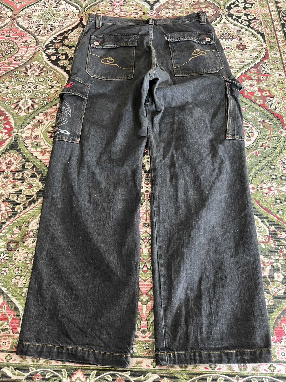 Japanese Brand Vintage Piko Baggy Hawaiian Cargo Jean Size US 34 / EU 50 - 13 Thumbnail