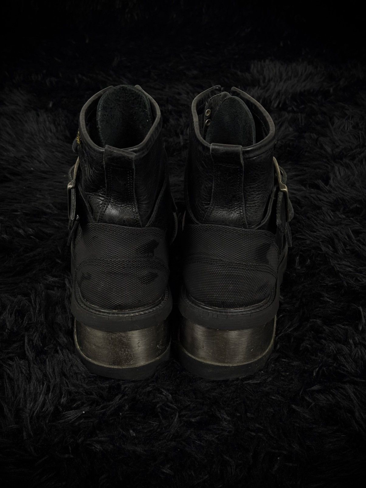 Buffalo London Dirk Bikkembergs Style Metal Heel PlatformLeather Boots Size US 9 / EU 42 - 8 Thumbnail