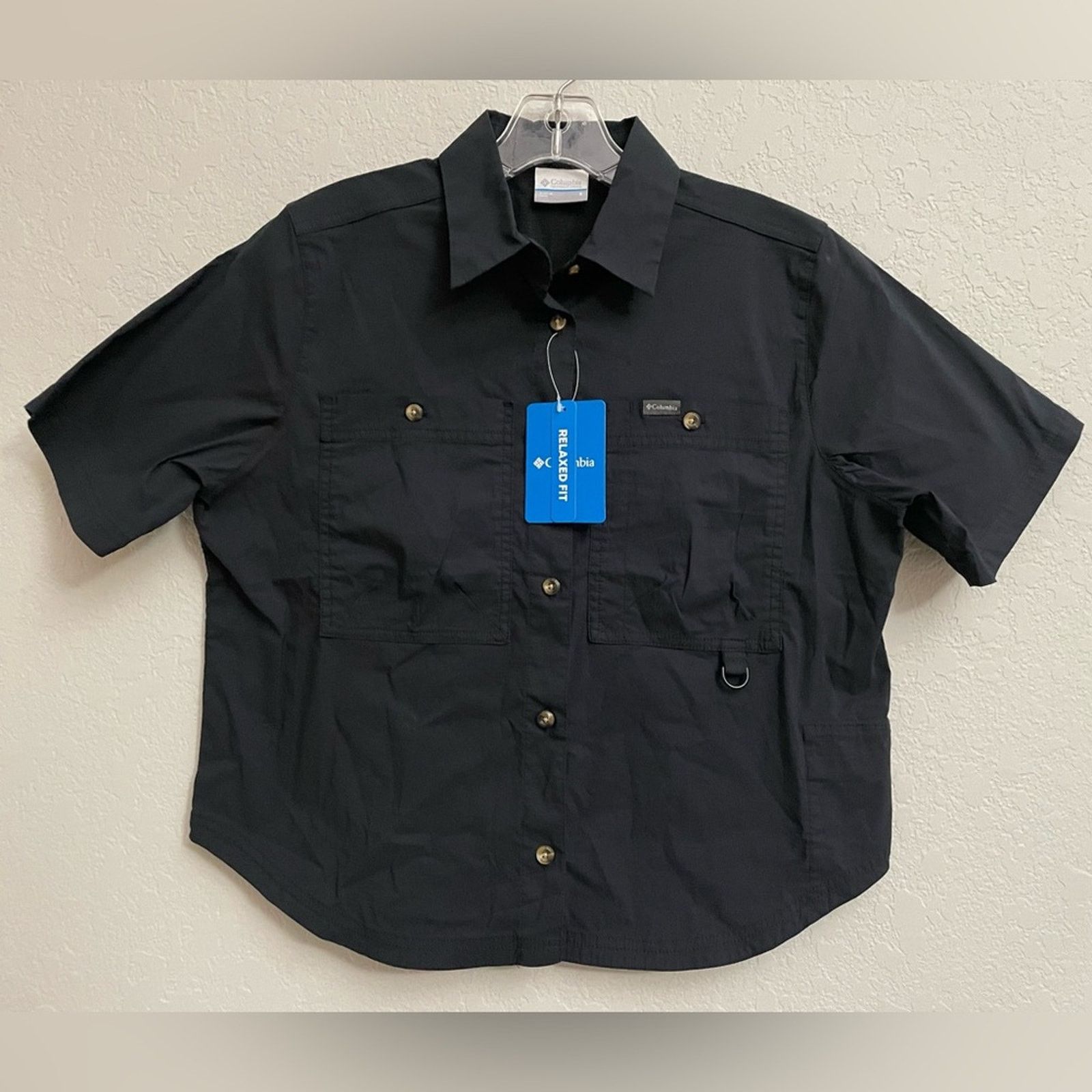 Columbia Columbia Brea Falls Woven Short Sleeve Black Womens Small Size S / US 4 / IT 40 - 1 Thumbnail