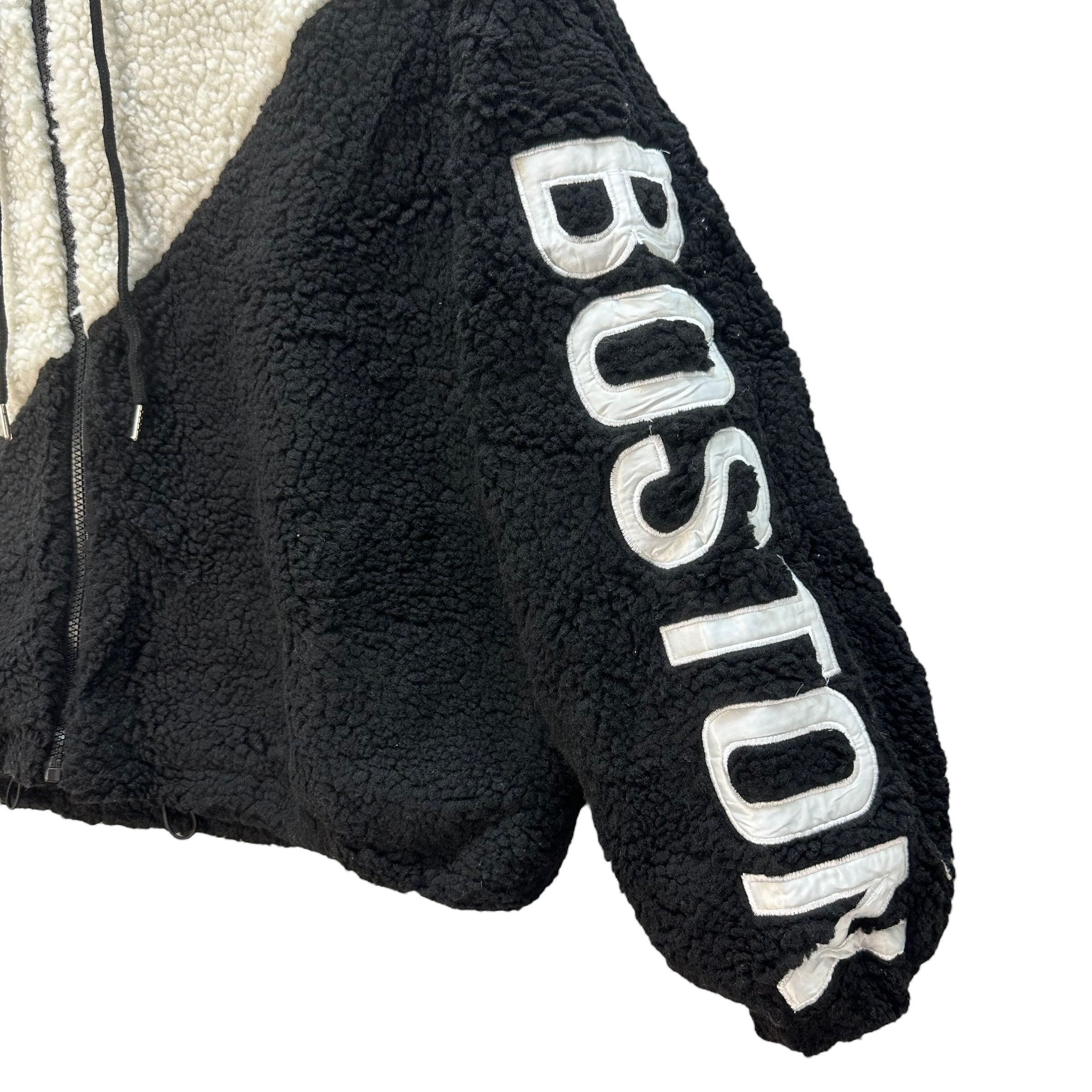 Japanese Brand BOSTON SLEEVE BIG LOGO DEEP PILE FLEECE JACKET #8445-009 Size US M / EU 48-50 / 2 - 5 Thumbnail