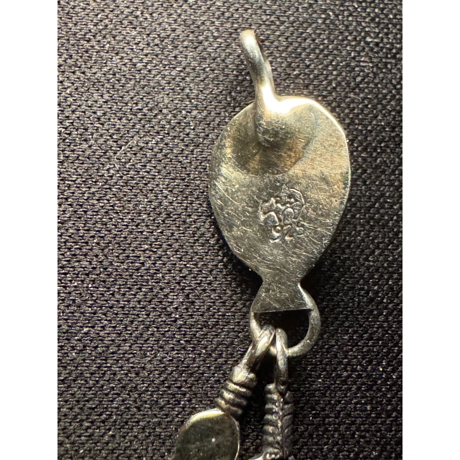 Other Vintage Running Bear Signed Turquoise Feathers Pendant Size ONE SIZE - 5 Thumbnail
