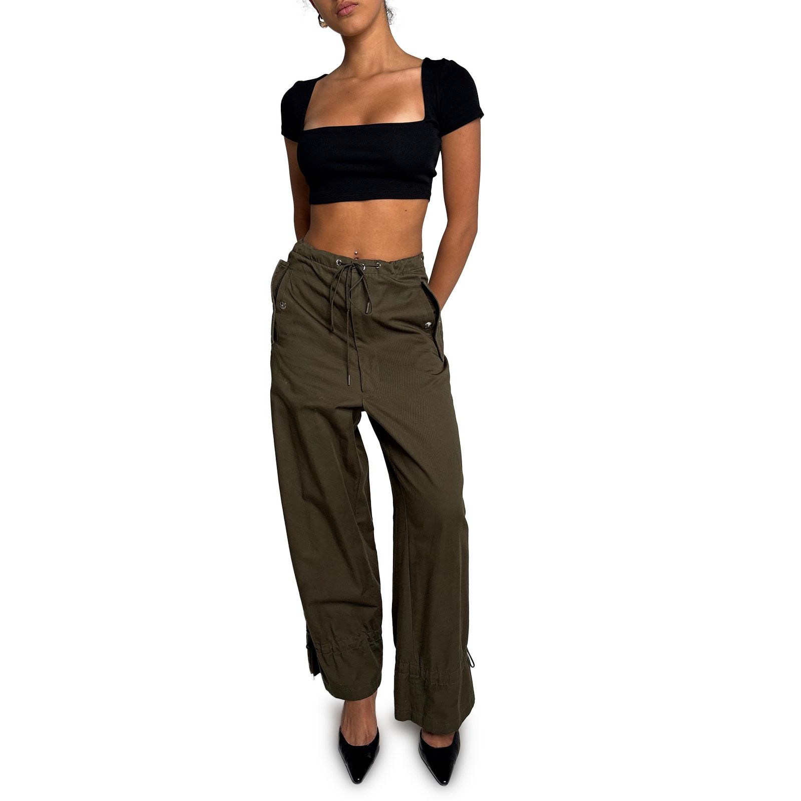 Dion Lee Green Cargo Pants Size 25" / US 0 / IT 36 - 2 Thumbnail