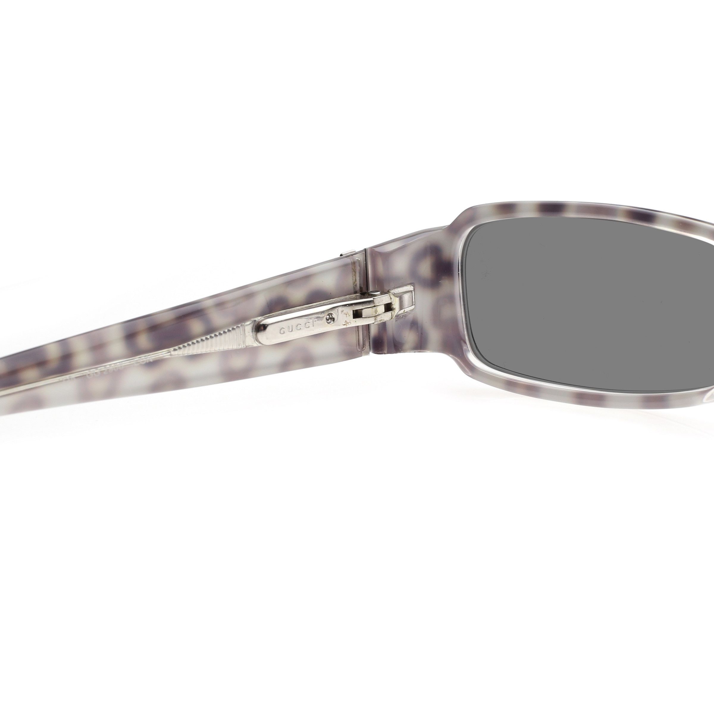 Gucci Gucci '00s Black Monogram Horsebit Flat Sunglasses Black Size ONE SIZE - 3 Thumbnail