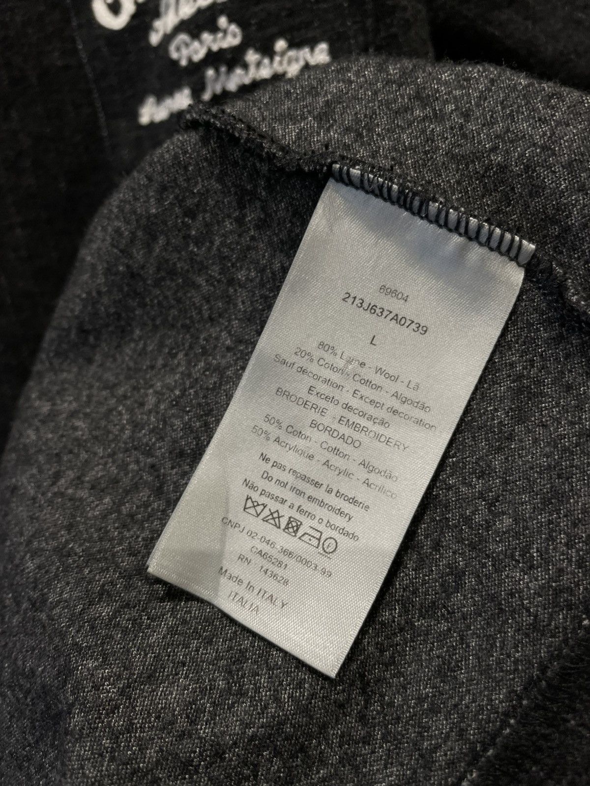 Dior Christian Dior Wool Striped T Shirt Tee Made In Italy Size US L / EU 52-54 / 3 - 13 Thumbnail