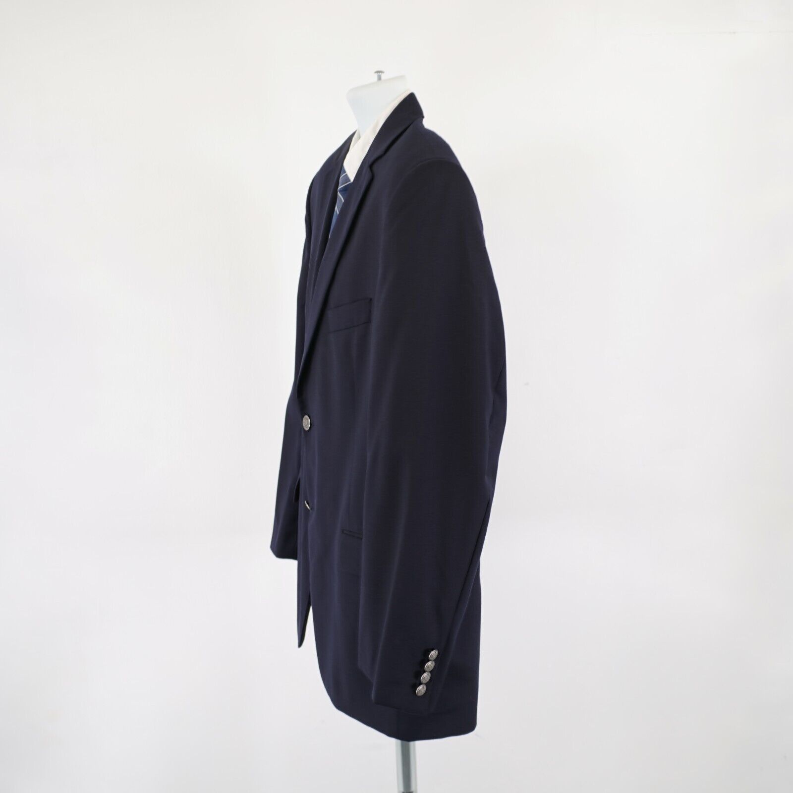 Jack Victor Jack Victor Wynnwood - Spj Wool Navy Blue 2 Silver Button B Size 40R - 6 Thumbnail