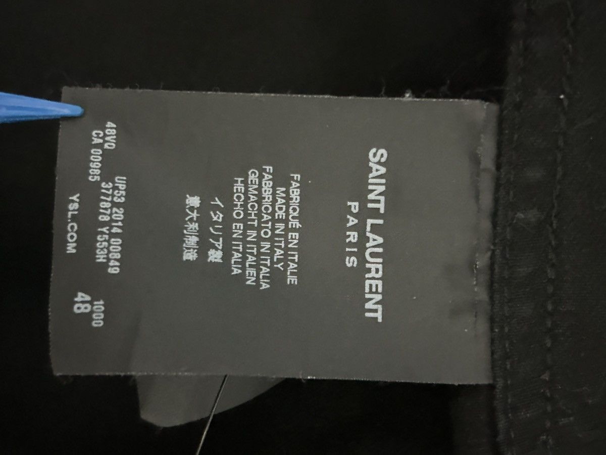 Saint Laurent Paris SS15 "Psych Rock" Black Utility Jacket Hedi Size US M / EU 48-50 / 2 - 8 Thumbnail