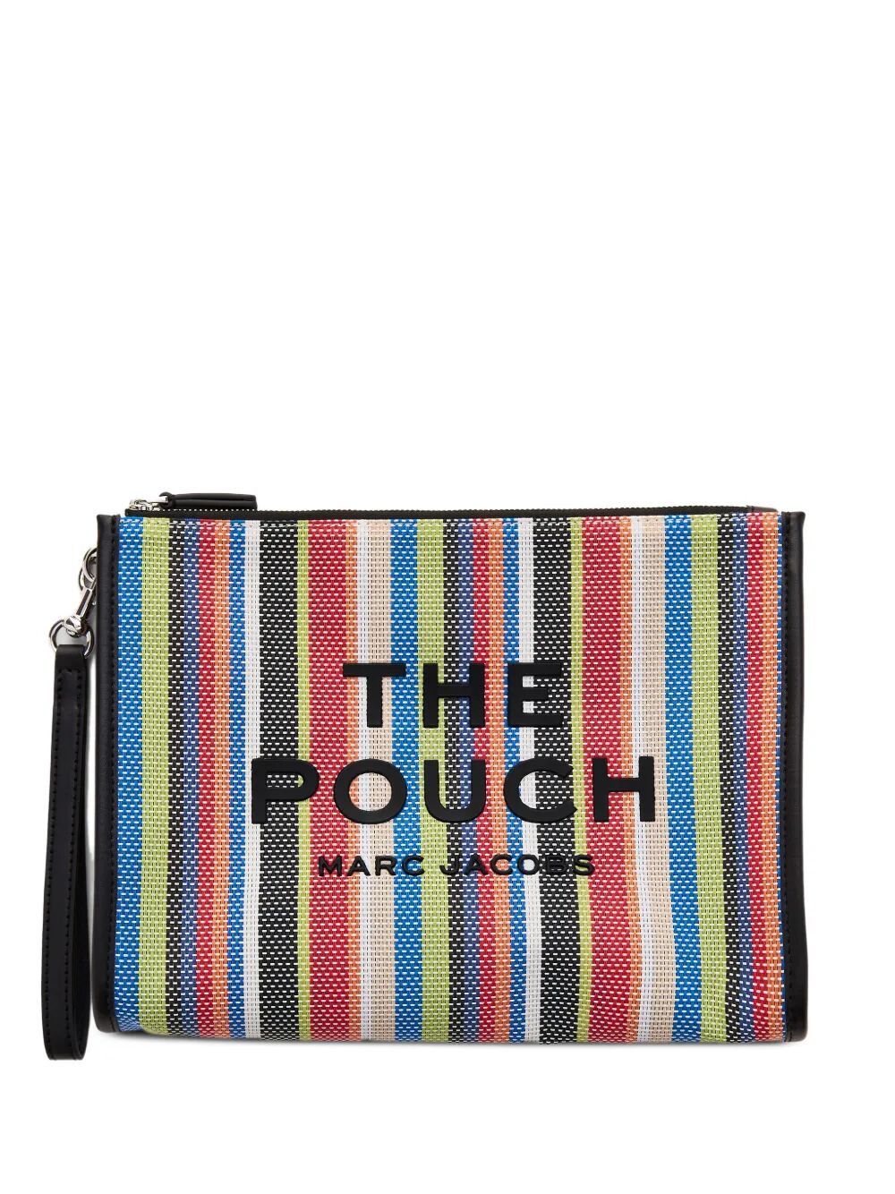 Marc Jacobs THE STRIPE MESH LARGE POUCH Size ONE SIZE - 1 Thumbnail