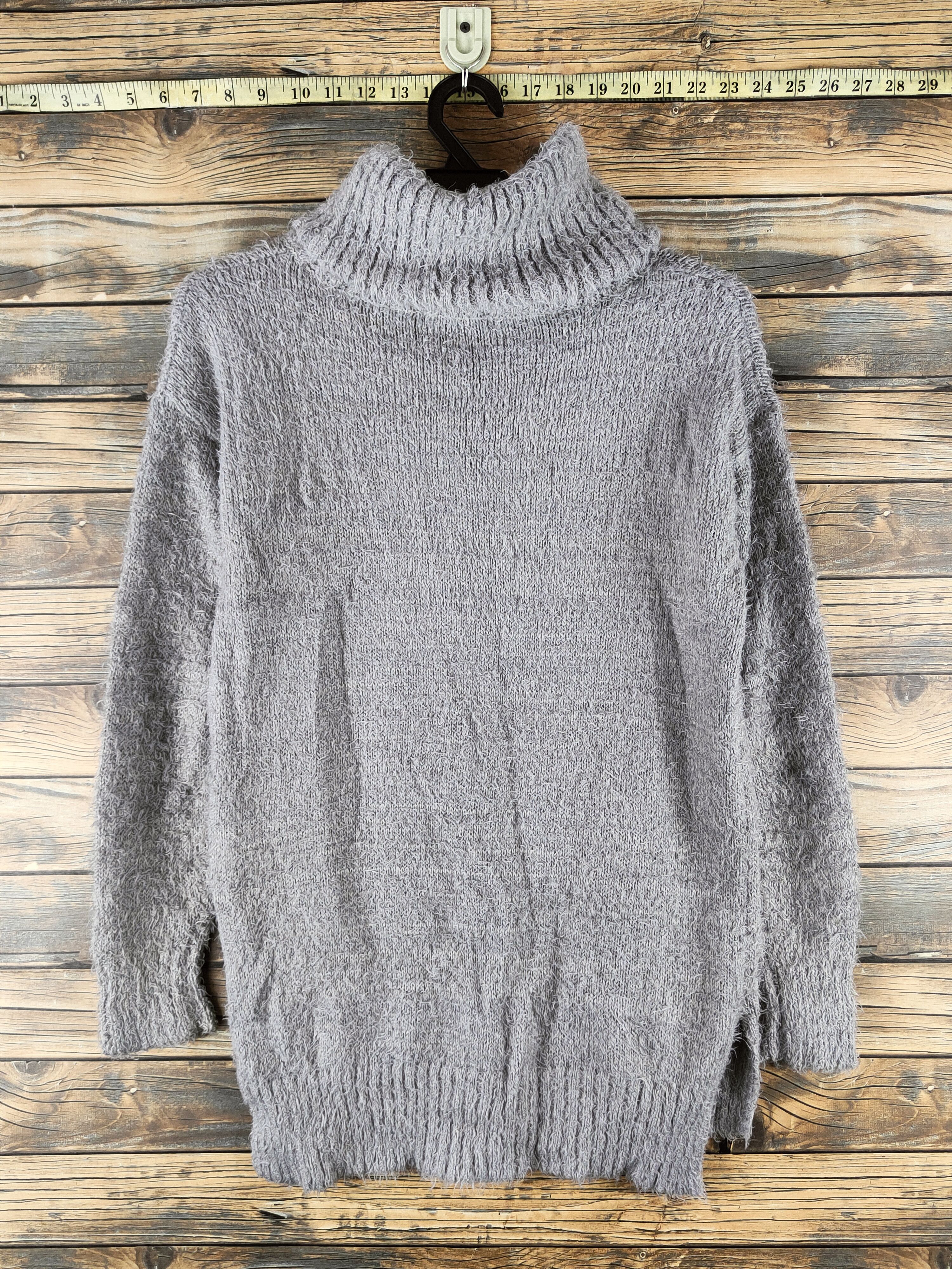 Japanese Brand DL L'espoir Dark Gray Fur Mohair Knitwear #46-490 Size M / US 6-8 / IT 42-44 - 7 Thumbnail