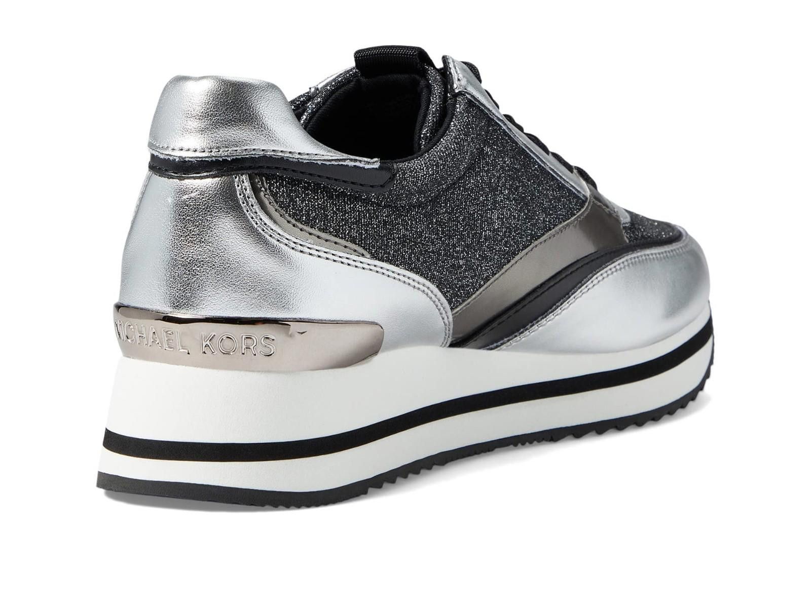 Michael Kors Michael Kors Mariah Trainer Black Sneakers Metallic 10 M NEW Size US 10 / IT 40 - 6 Thumbnail