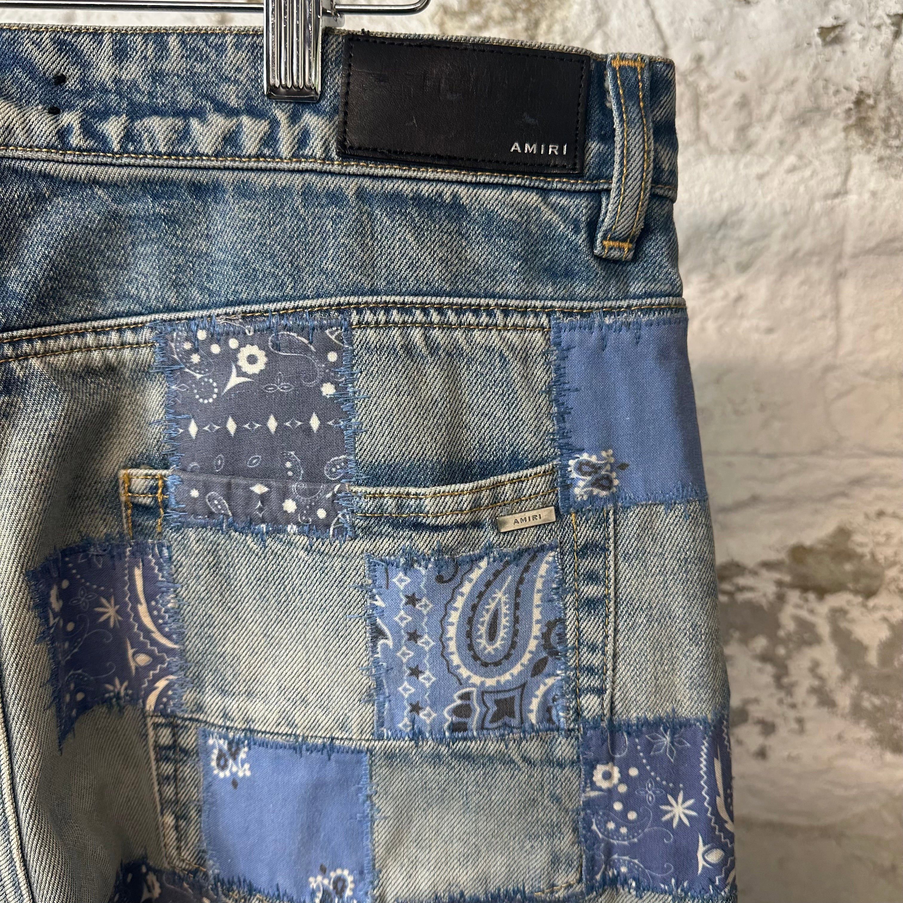Amiri Amiri Jeans Patchwork Bandana Sz 31 Size US 31 - 4 Thumbnail