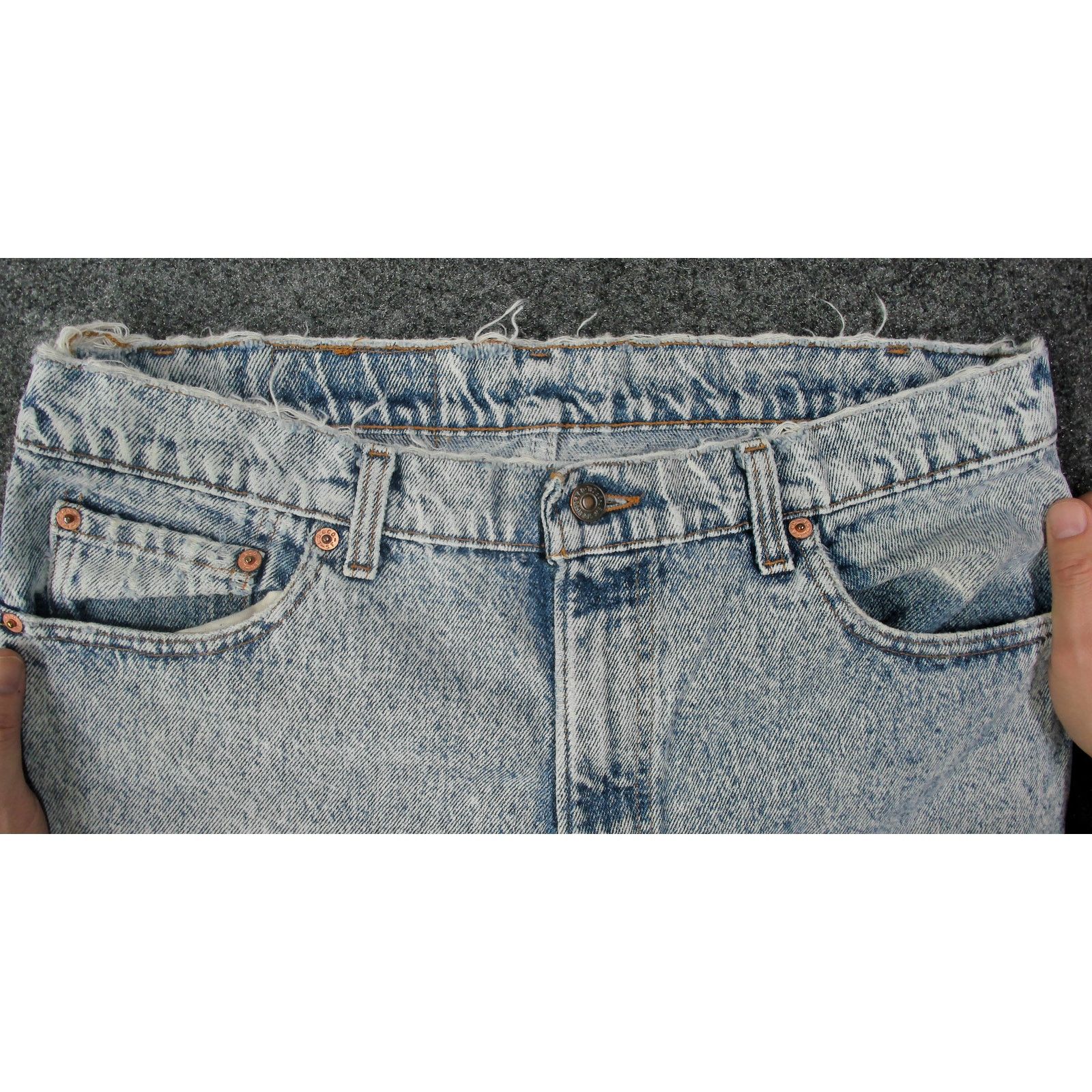 Levi's Levi's 1990 Made in USA 550 Acid Wash Denim - 35x34 Size US 35 - 12 Thumbnail