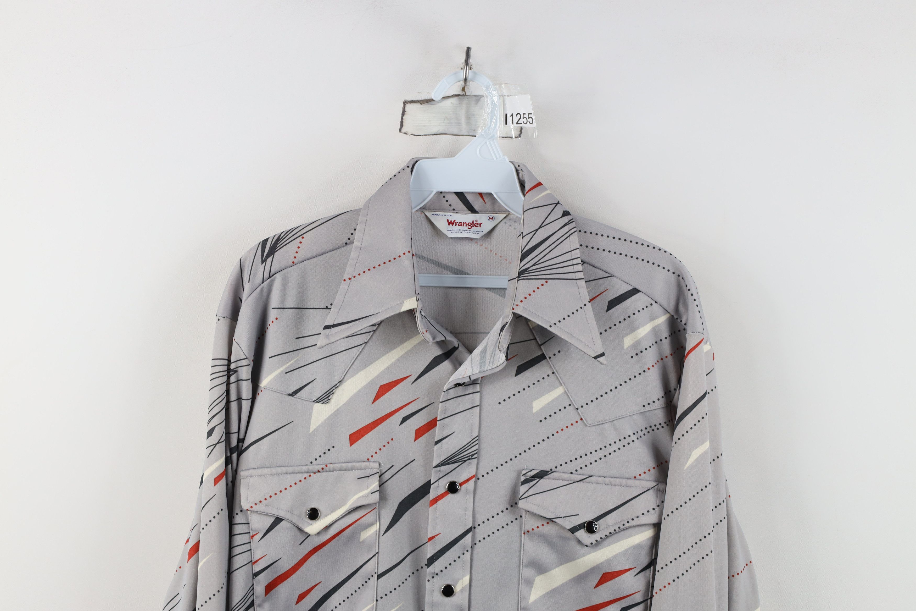 Wrangler Vintage 70s Wrangler Western Knit Snap Button Shirt USA Size US M / EU 48-50 / 2 - 2 Thumbnail
