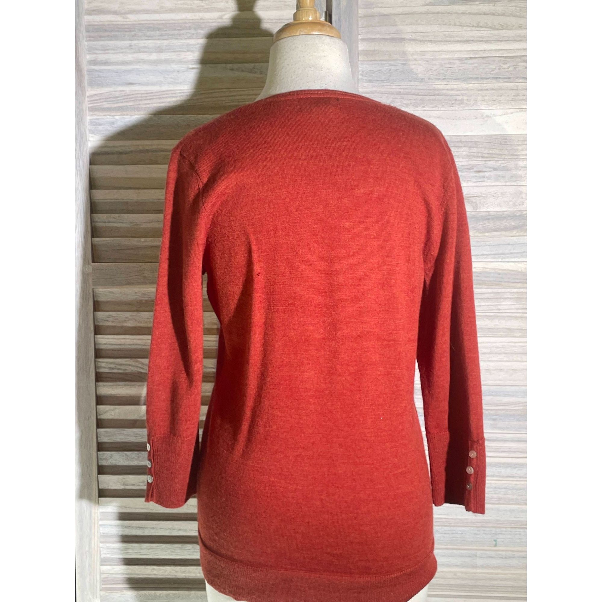 Other Carole Little Med Merino Wool Cardigan Size M / US 6-8 / IT 42-44 - 7 Thumbnail