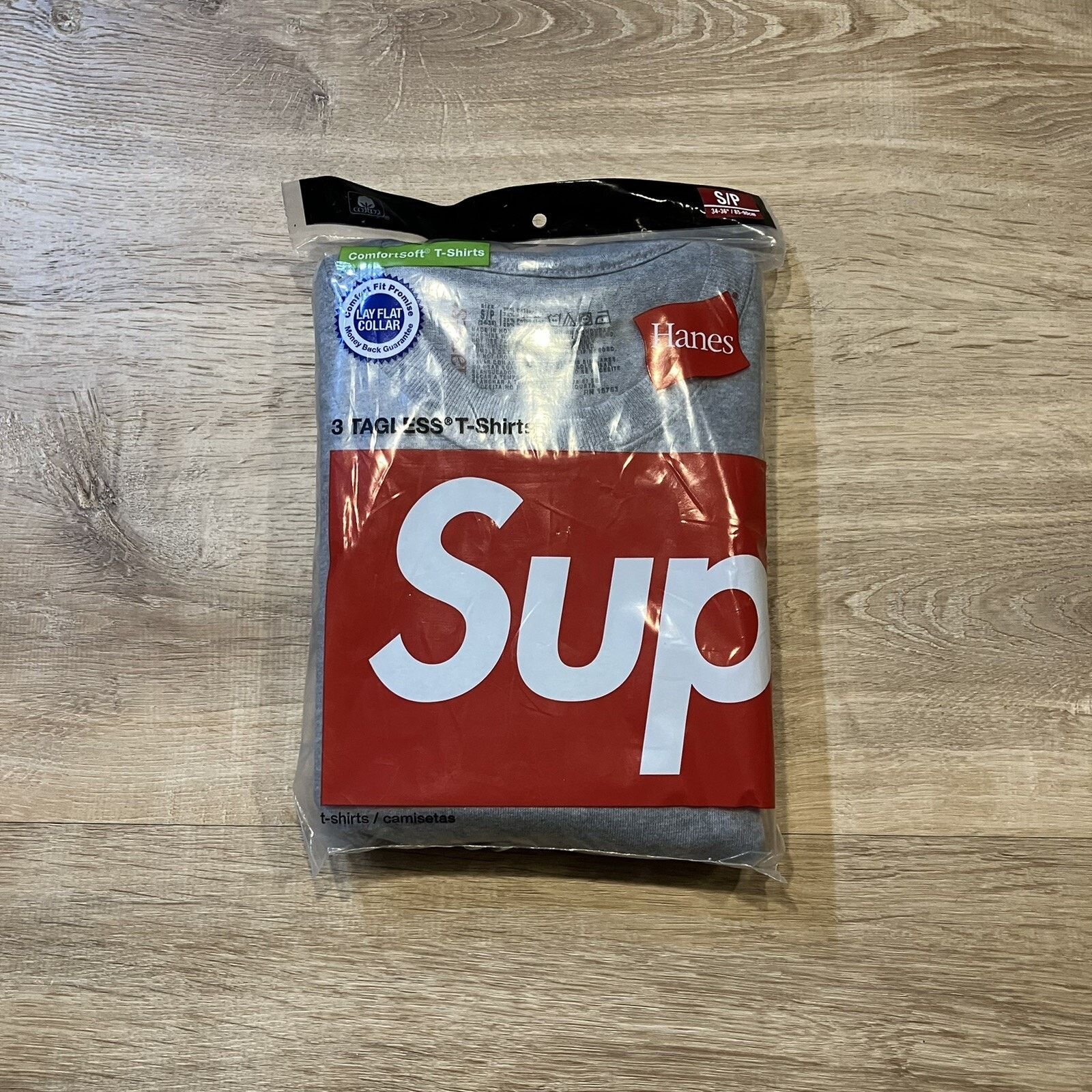 Supreme Supreme Hanes Authentic T Shirt 3 Pack Grey Size Small Brand Size US S / EU 44-46 / 1 - 1 Thumbnail