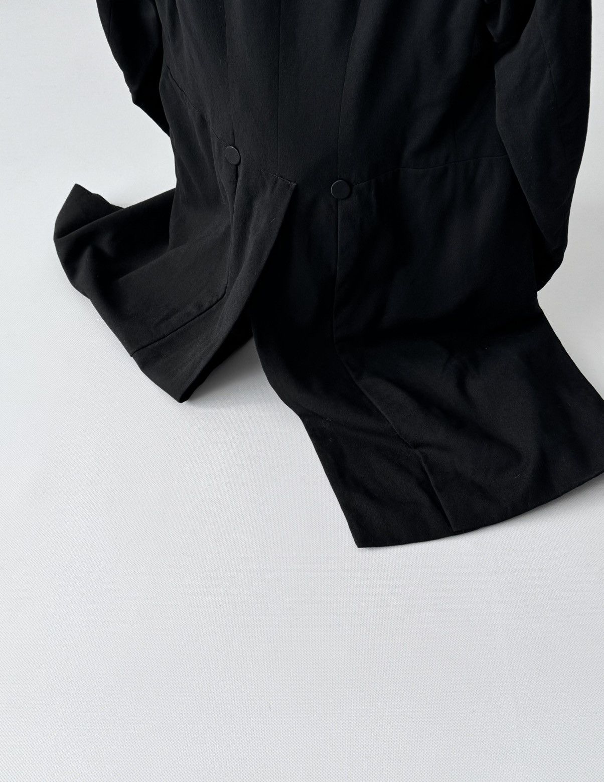 Vintage 1930s European Black Wool Frock Coat Size US M / EU 48-50 / 2 - 9 Thumbnail