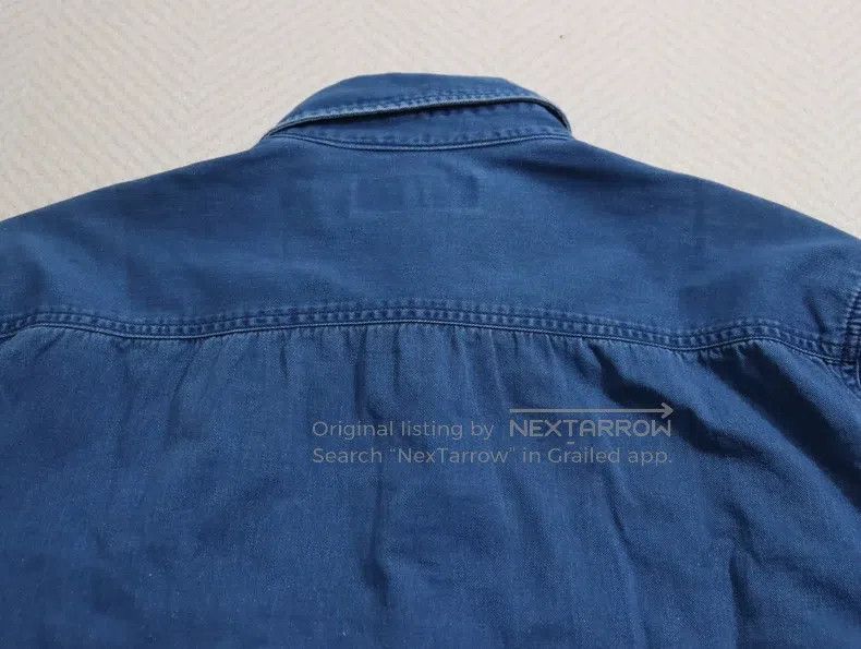 Neighborhood Neighborhood Indigo Dyed Denim Shirt Splatter Work Shirt J Size US L / EU 52-54 / 3 - 8 Thumbnail