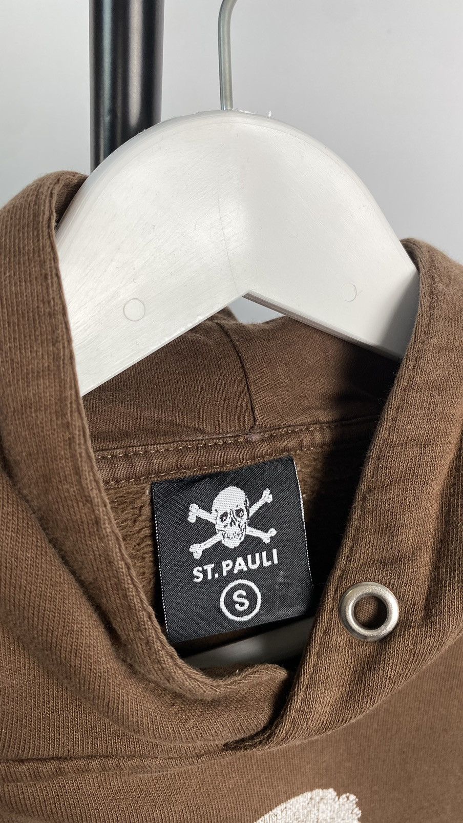 Vintage Vintage St.Pauli 90s Rare Brown Graphic Oversize Hoodie Size US S / EU 44-46 / 1 - 10 Thumbnail