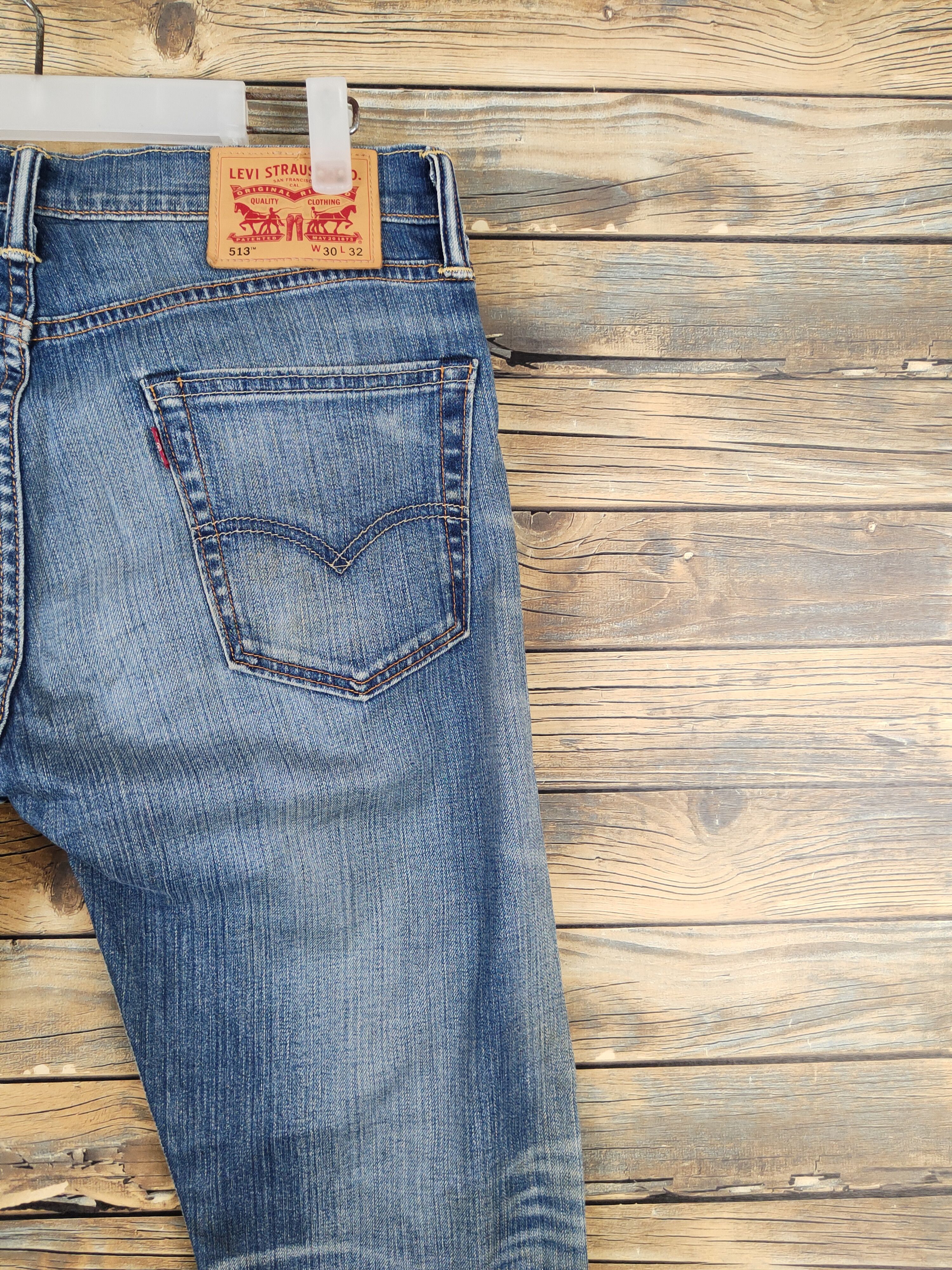 Levi's Levi's Blue Distressed Ripped Jeans #W1036 Size US 31 - 11 Thumbnail