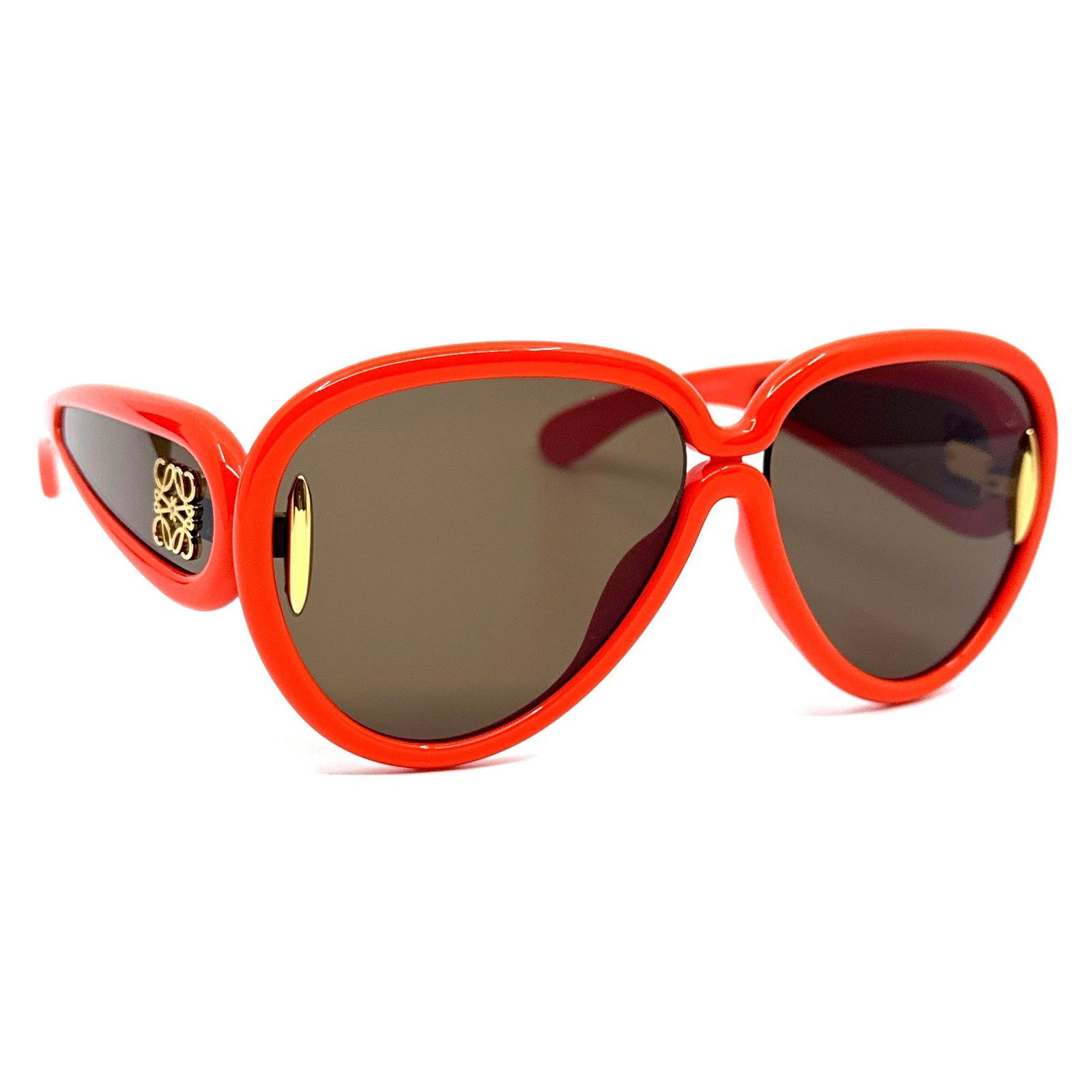 Loewe Loewe LW40097I 42E Sunglasses Orange Cat Eye Frame 