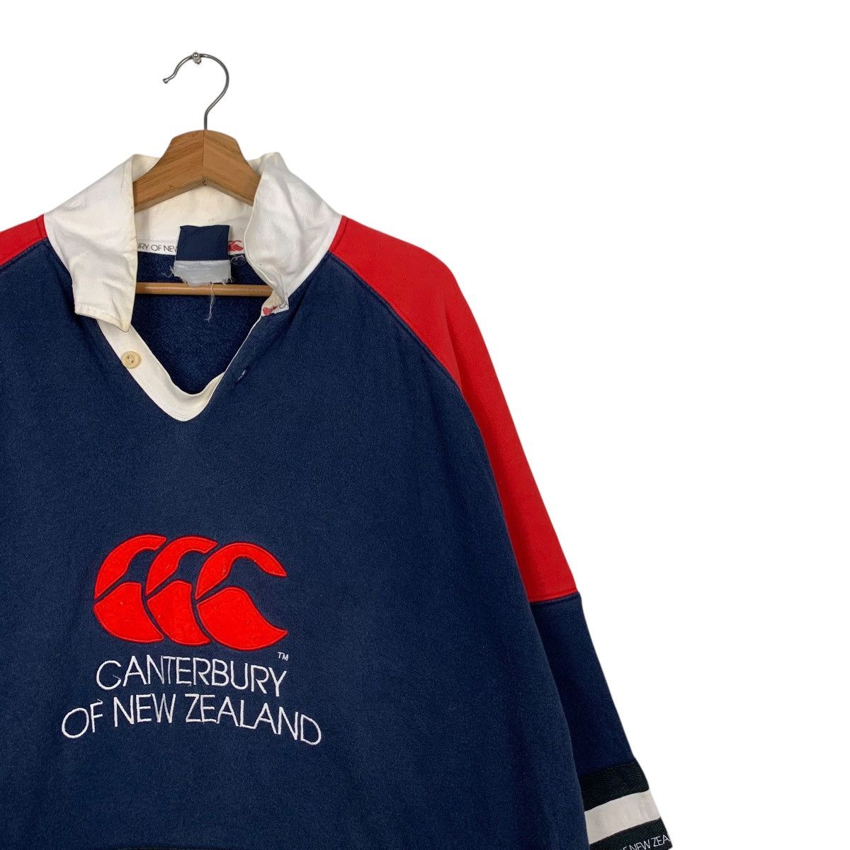 Canterbury of New Zealand CANTERBURY Embroidery Big Logo Colorblock Sweater #1742-C77 Size US L / EU 52-54 / 3 - 5 Thumbnail