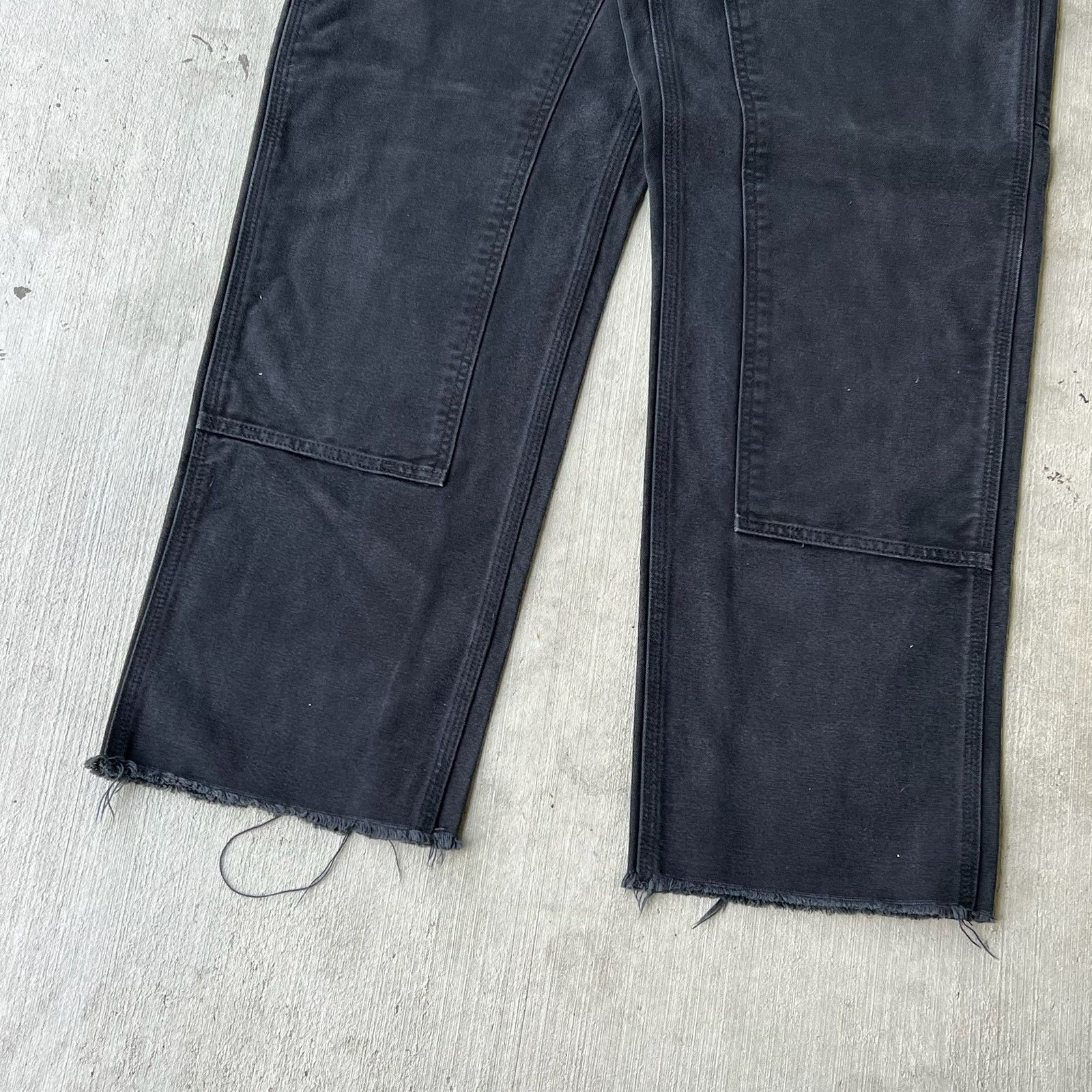 Carhartt × Vintage Carhartt black black double knee work wear carpenter pants Size US 33 - 4 Thumbnail