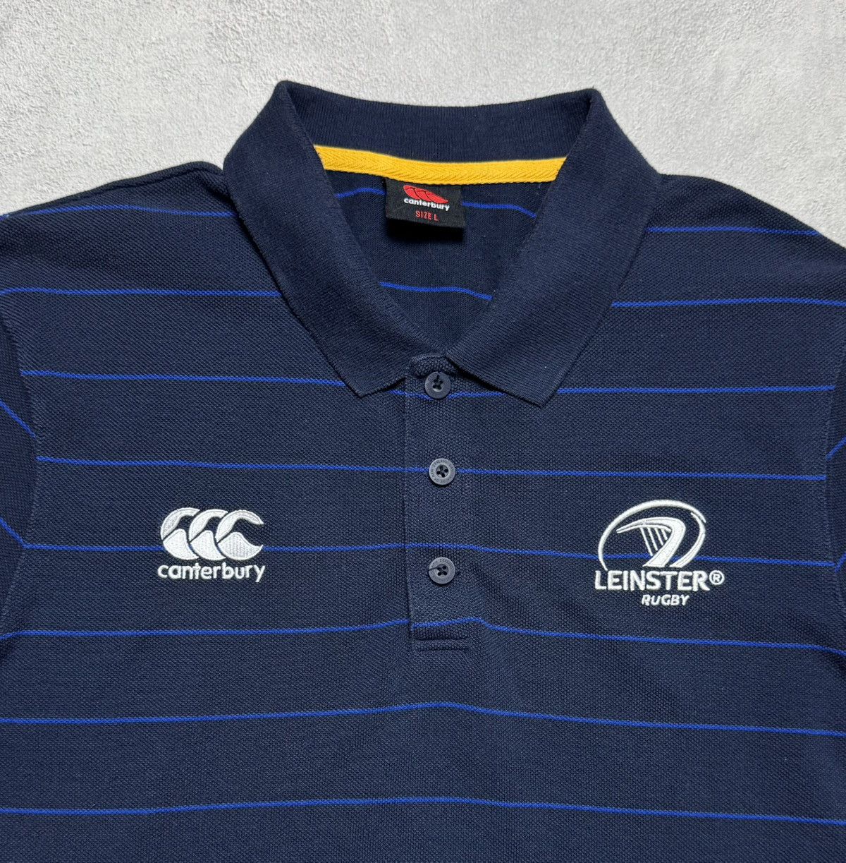Canterbury of New Zealand Leinster 2015 2016 Rugby Striped Polo Shirt Canterbury Size US L / EU 52-54 / 3 - 5 Thumbnail