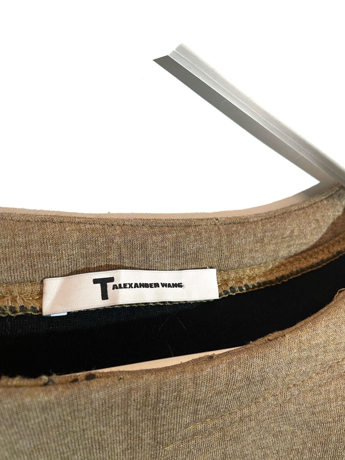 Alexander Wang × Designer Alexander Wang Neoprene T Shirt Women Brown Crop Oversized Size M / US 6-8 / IT 42-44 - 6 Thumbnail
