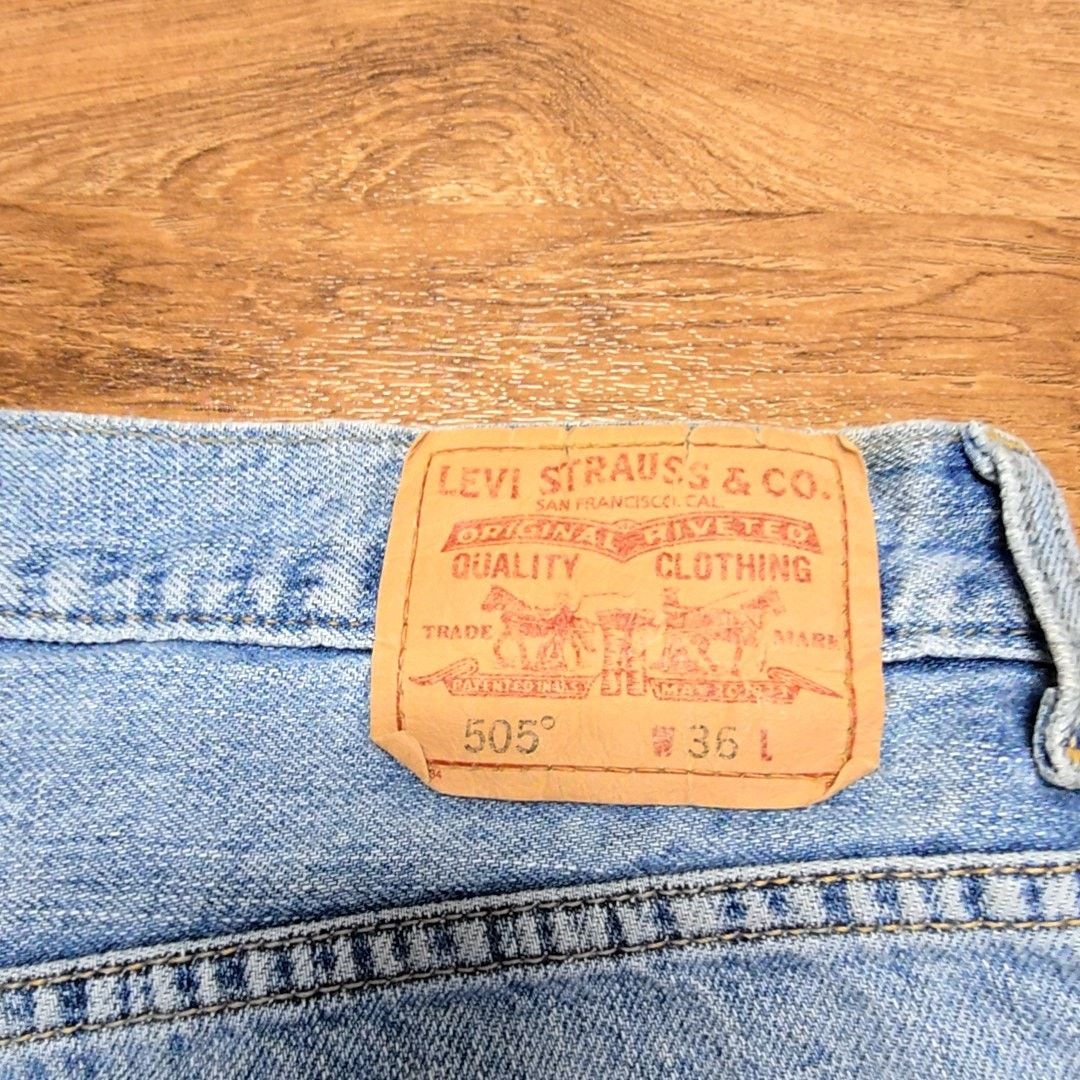 Levi's Levi's 505 Denim Shorts Light Wash Classic Blue 36 Size US 36 / EU 52 - 4 Thumbnail