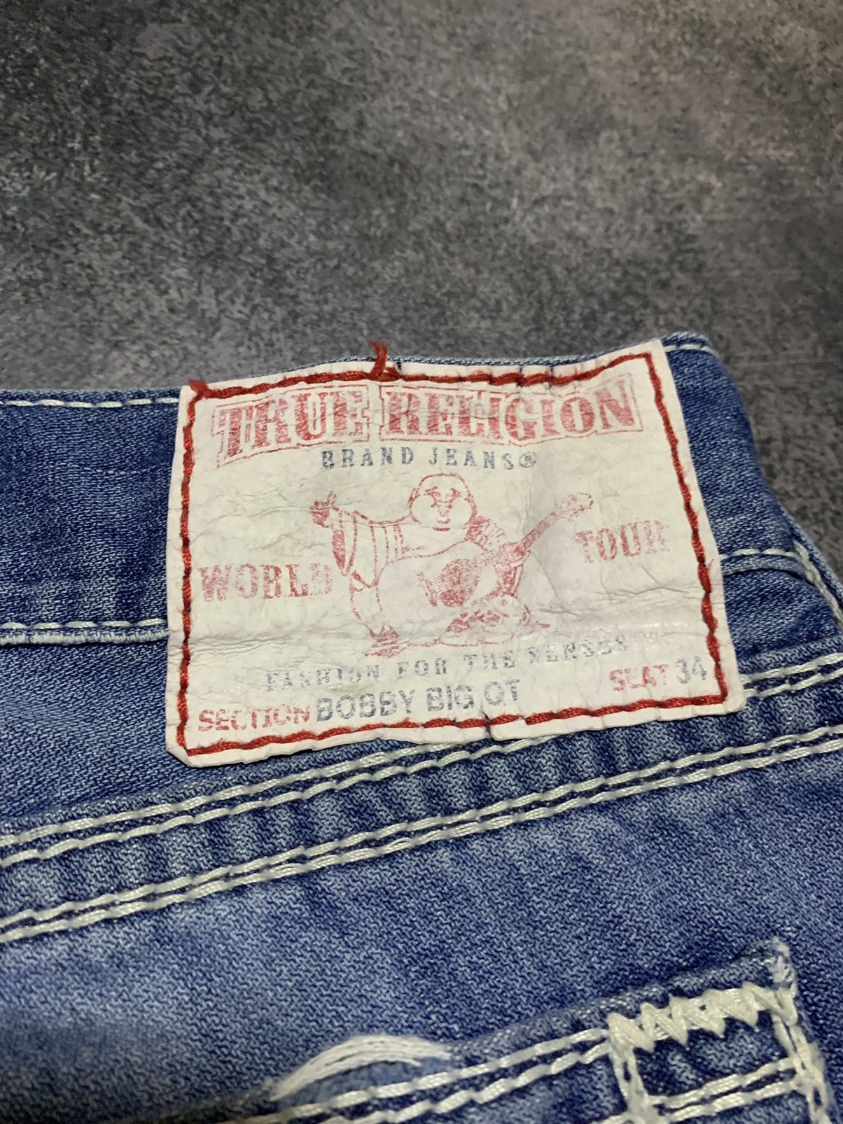 True Religion × Vintage VINTAGE Y2K TRUE RELIGION BILLY SUPER T DENIM JEANS USA Size US 38 / EU 54 - 5 Thumbnail