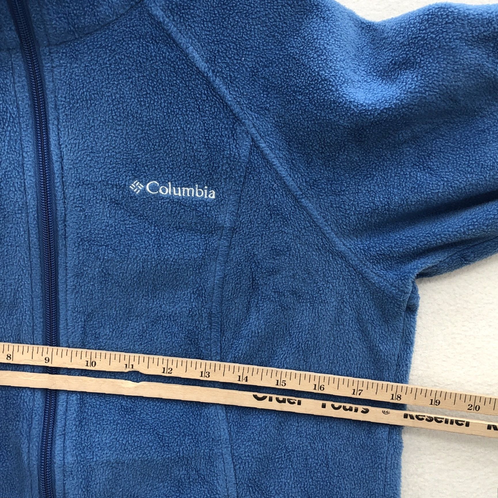 Vintage Columbia Jacket Womens Blue Mock Neck Pockets Full Zipper Fleece Size S Regular Breathable Activewear Outdoor 90s? No decade. Size S / US 4 / IT 40 - 4 Thumbnail