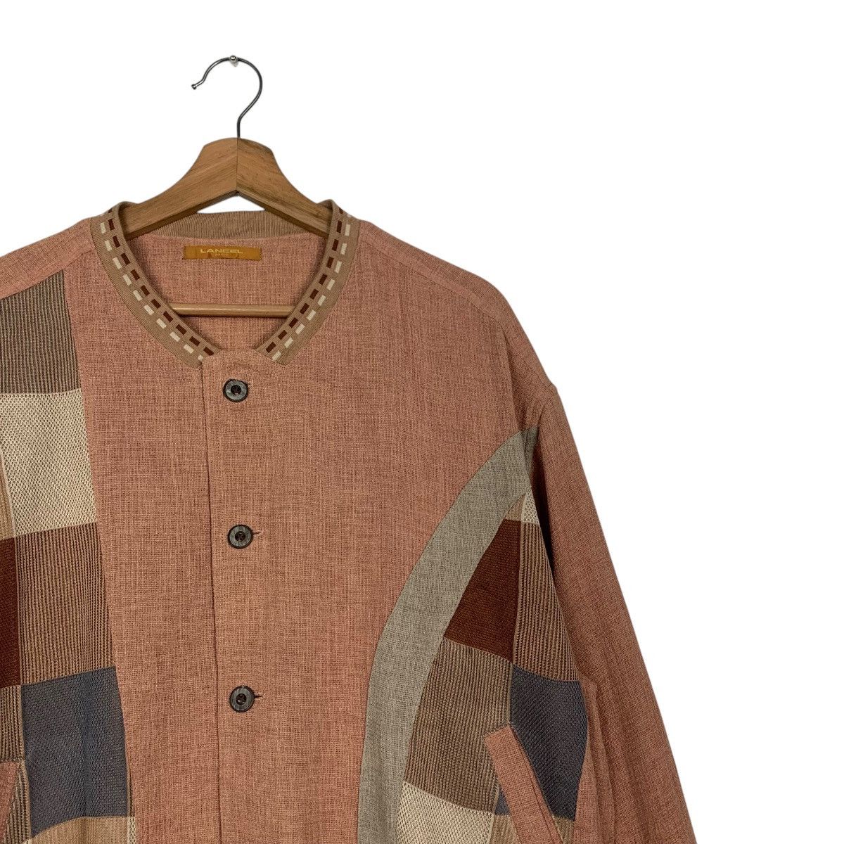 Lancel Vintage 90’s LANCEL Knitted Button Bomber Jacket #2862-C129 Size US L / EU 52-54 / 3 - 4 Thumbnail