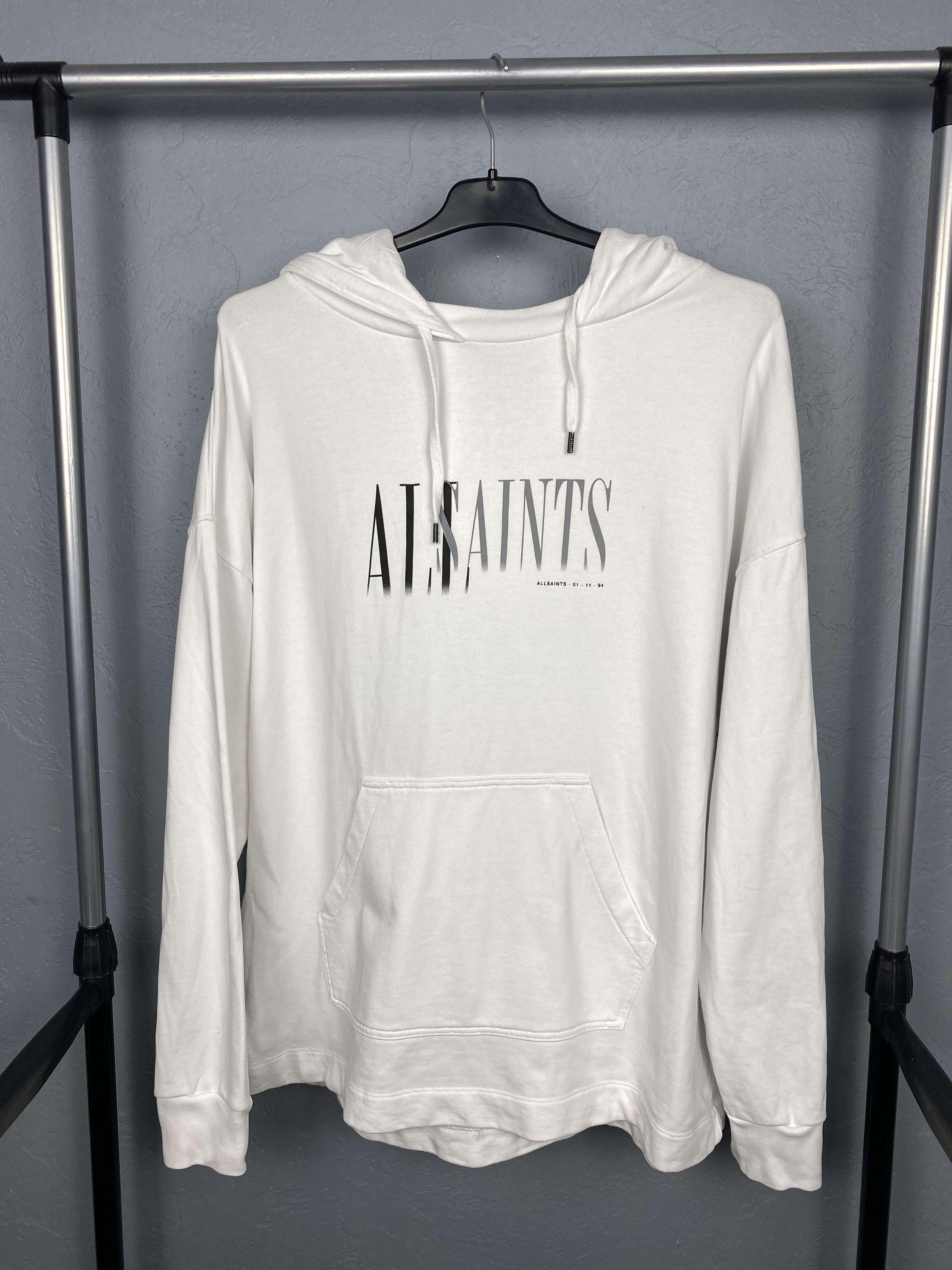 Allsaints Allsaints Vintage Mens Oversized Hoodie Y2K Size US L / EU 52-54 / 3 - 1 Thumbnail