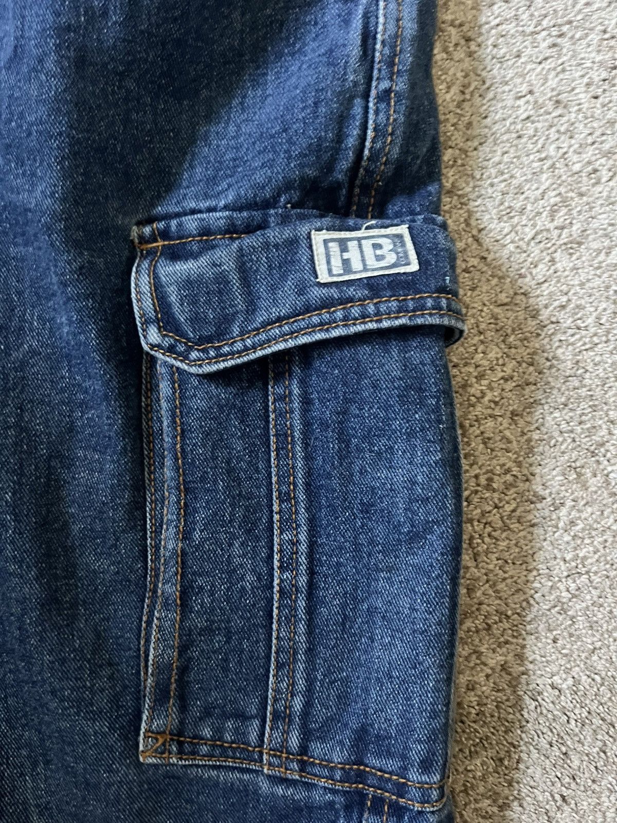 Vintage Cargo Jean Shorts Size US 36 / EU 52 - 3 Thumbnail