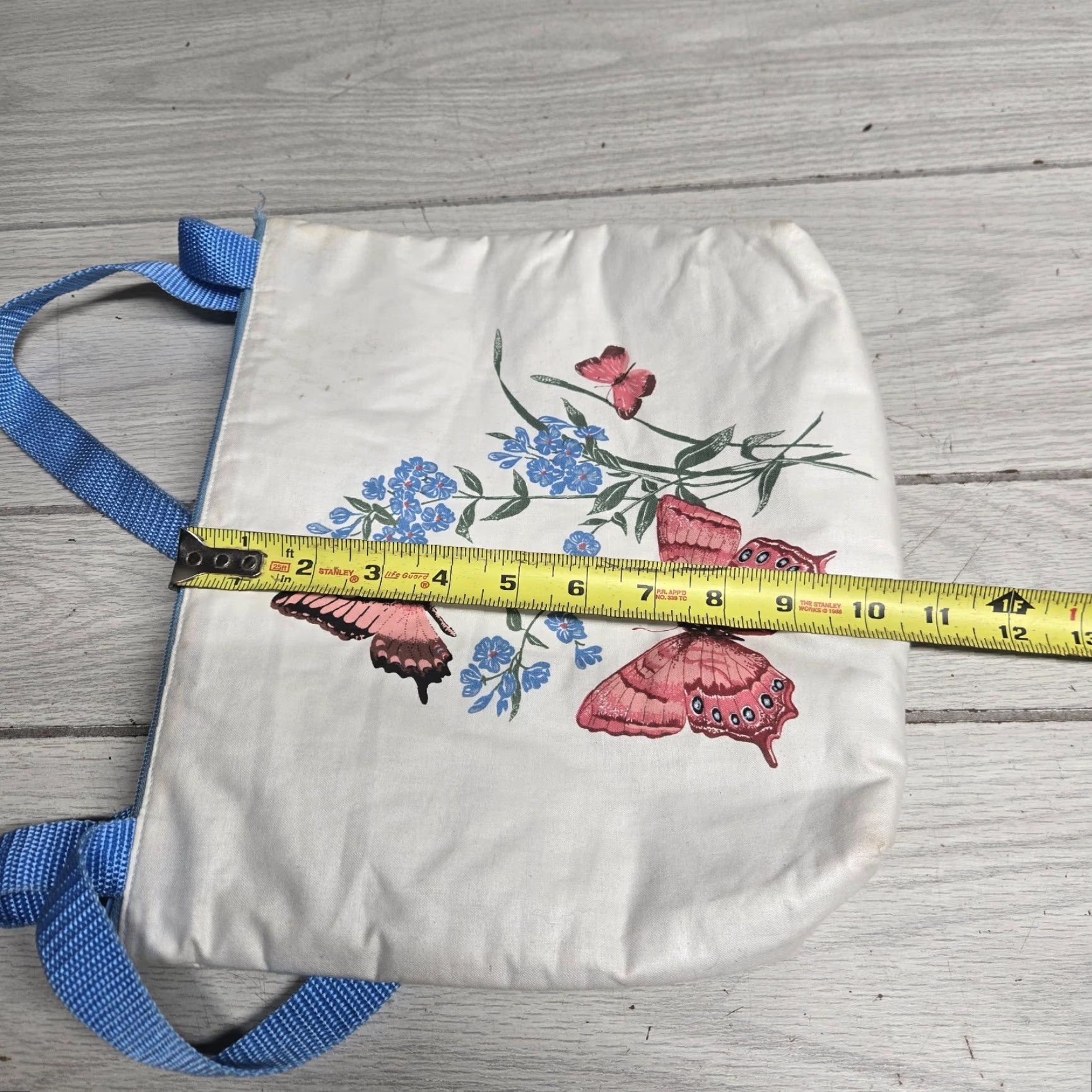 Doublet Butterfly White Travel Satchel Multicolor Double Handle Tote Bag Size ONE SIZE - 6 Thumbnail