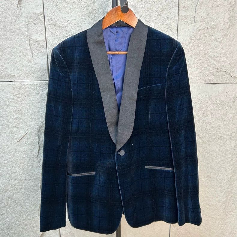 Alexander McQueen Alexander McQUEEN size 50 99 new suede deep blue green fru Size 50S - 1 Thumbnail