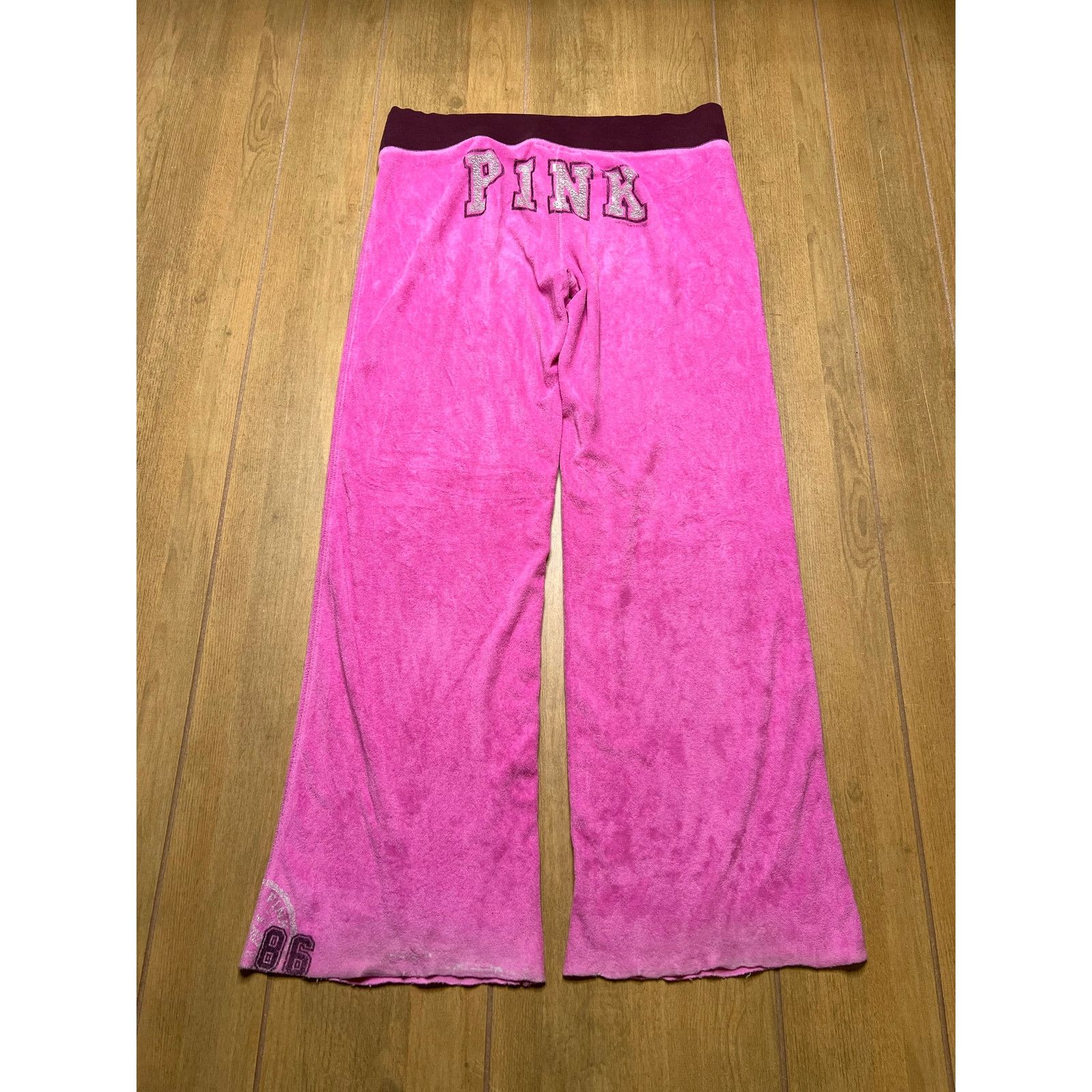 Victoria's Secret Y2K Victoria’s Secret Pink Sz Small Wide Leg Baggy pants Size 30" / US 8 / IT 44 - 5 Thumbnail