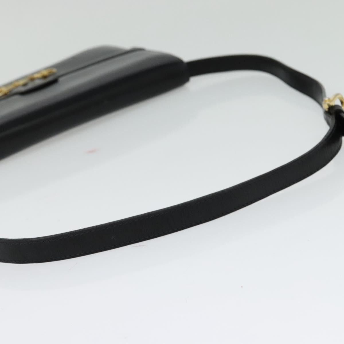 Celine CELINE Shoulder Bag Leather Black Gold Size ONE SIZE - 7 Thumbnail