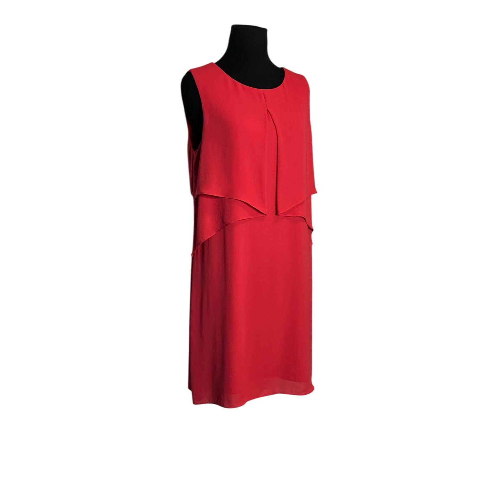 BCBGMAXAZRIA Red Drape Mini Dress size M - ilac.rochib.com