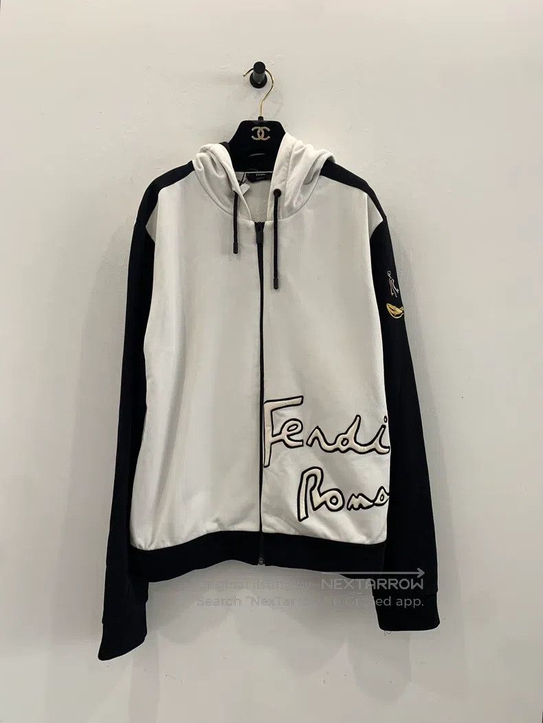 Fendi Fendi Roma Embossed Letter Logo Black and White Color-Bloc Size US M / EU 48-50 / 2 - 1 Thumbnail